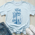 USA 250 Patriotic Cat T-shirt
