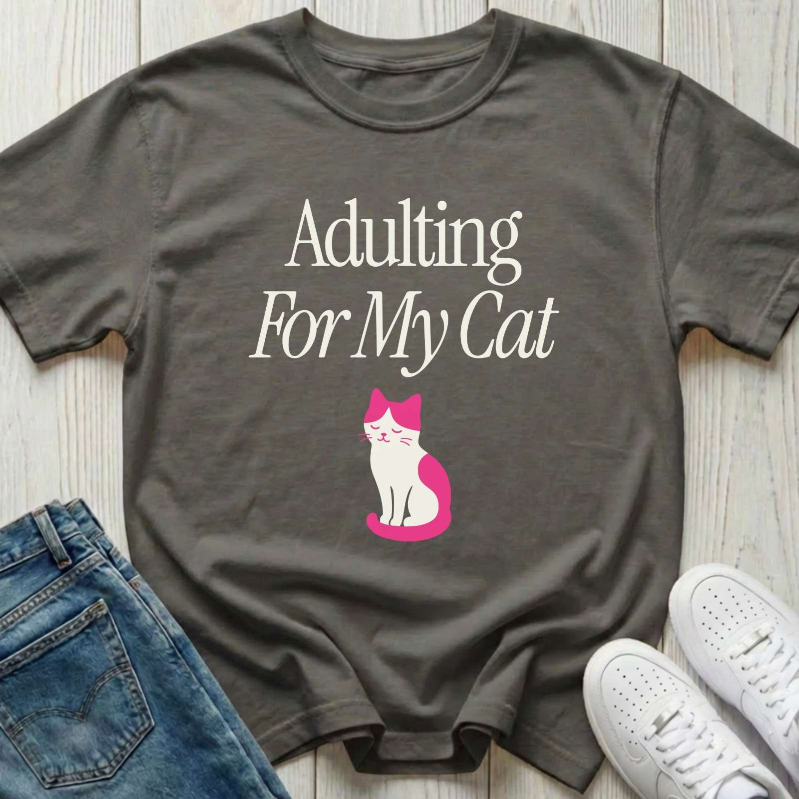 Adulting for My Cat T-shirt