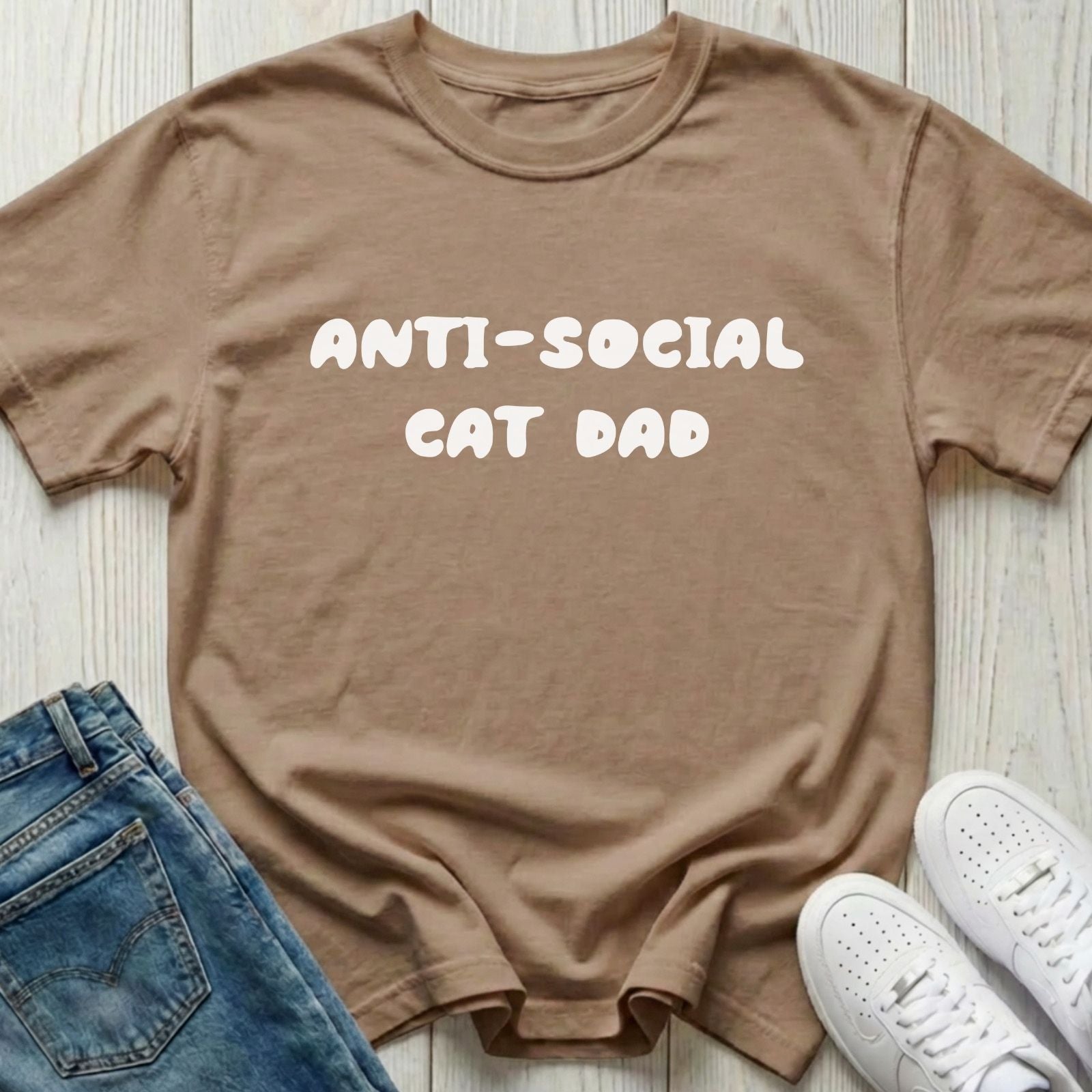 Anti-social Cat Dad T-shirt