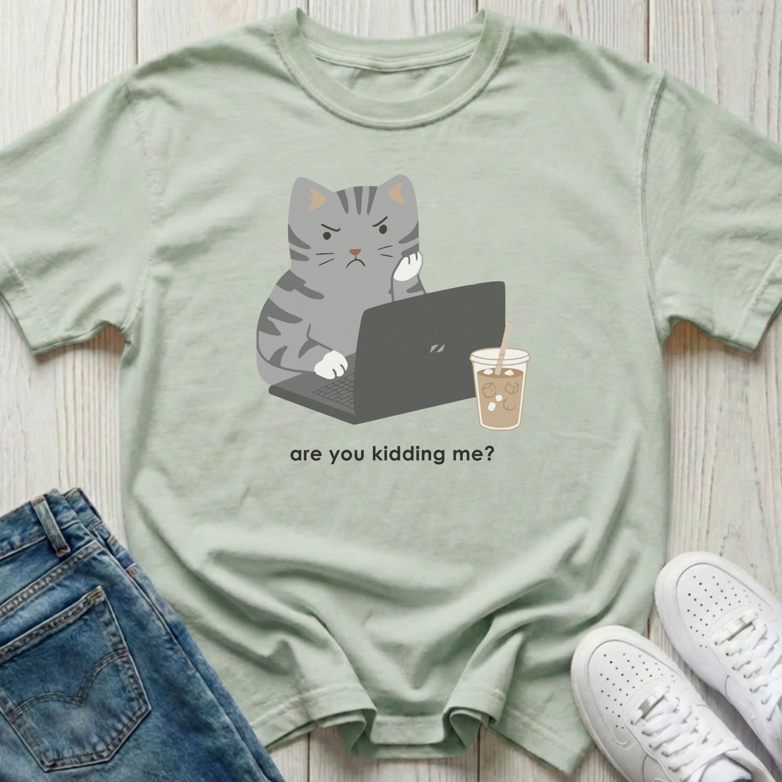 Are You Kidding Me Cat T-shirt