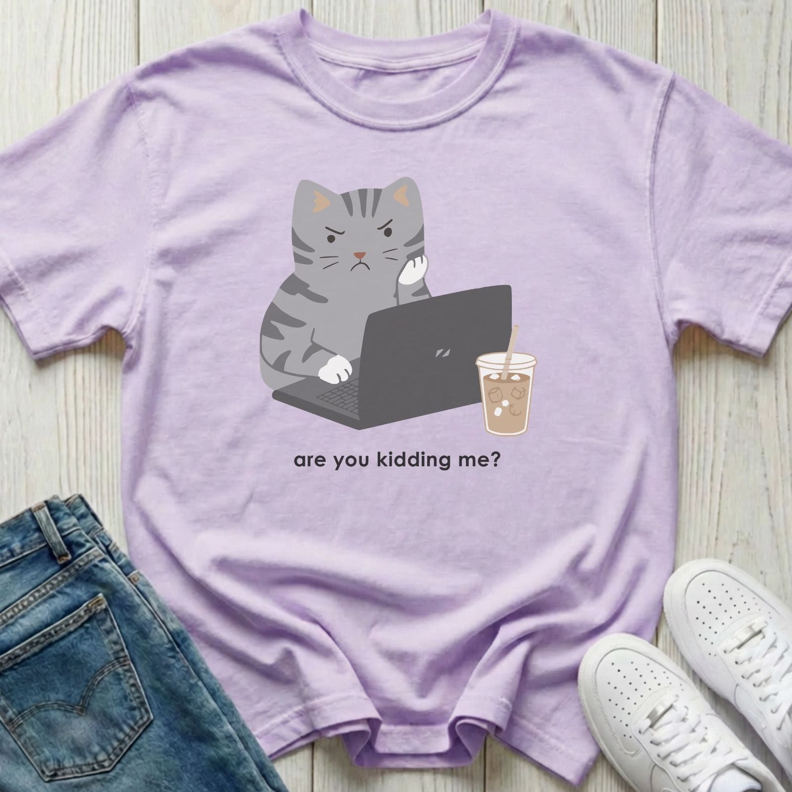 Are You Kidding Me Cat T-shirt