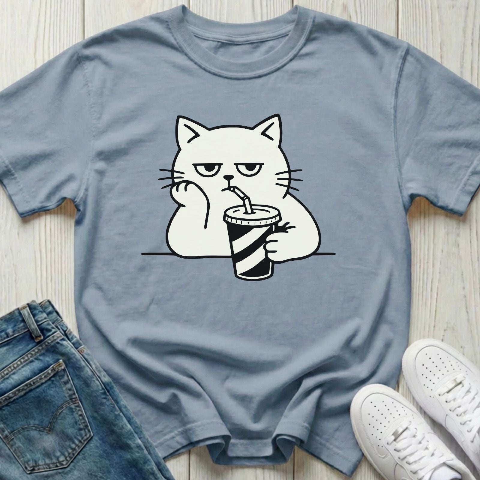 Bare Minimum Cat T-shirt