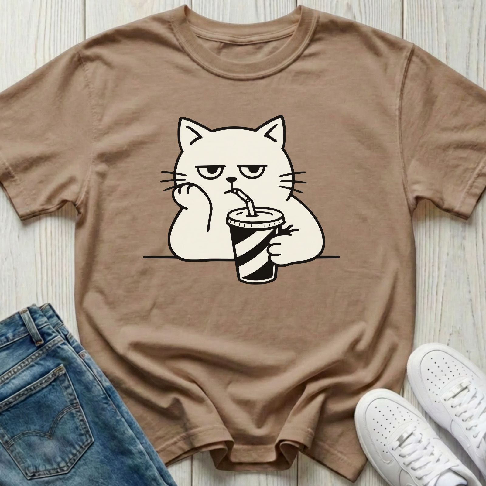 Bare Minimum Cat T-shirt