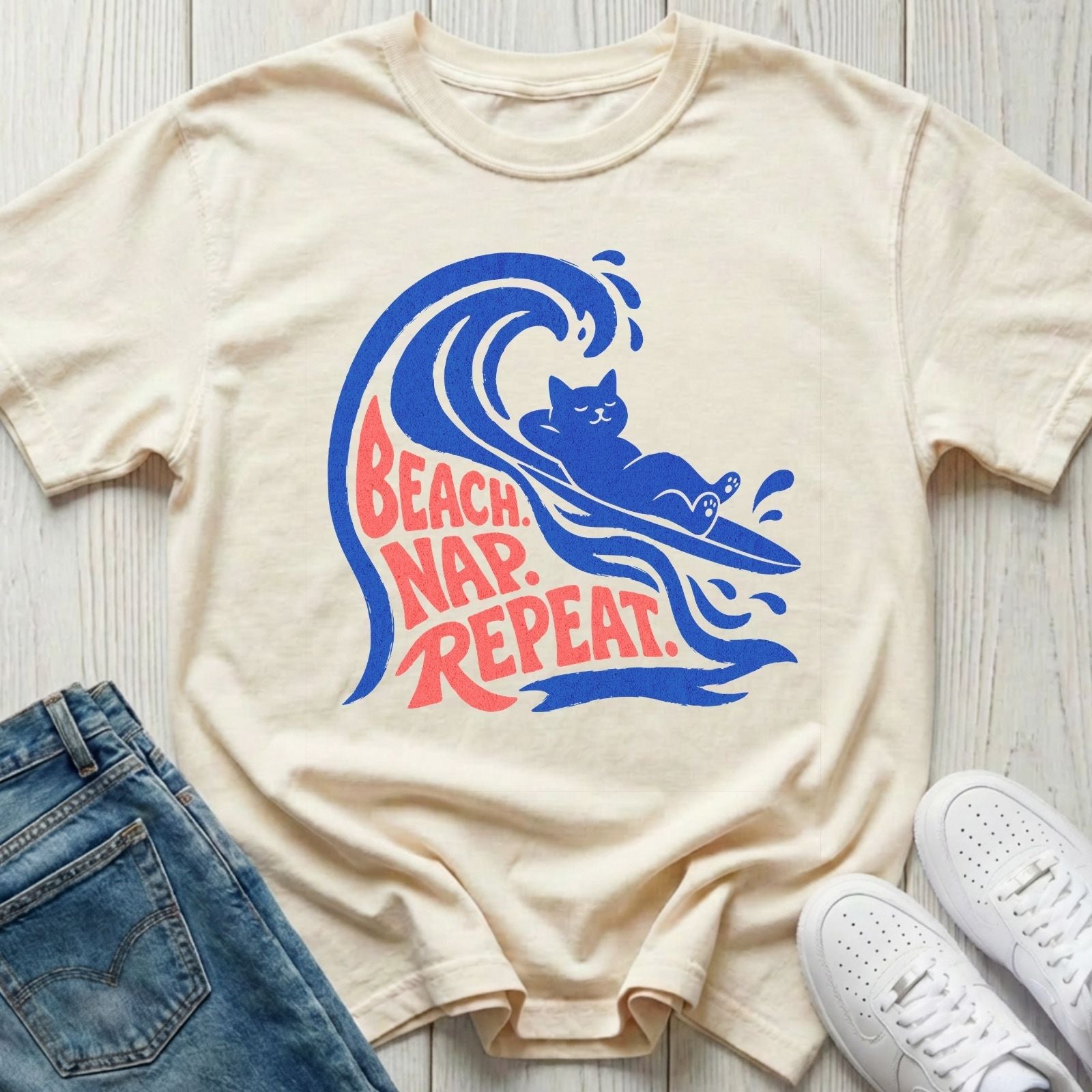 Beach Nap Repeat T-shirt
