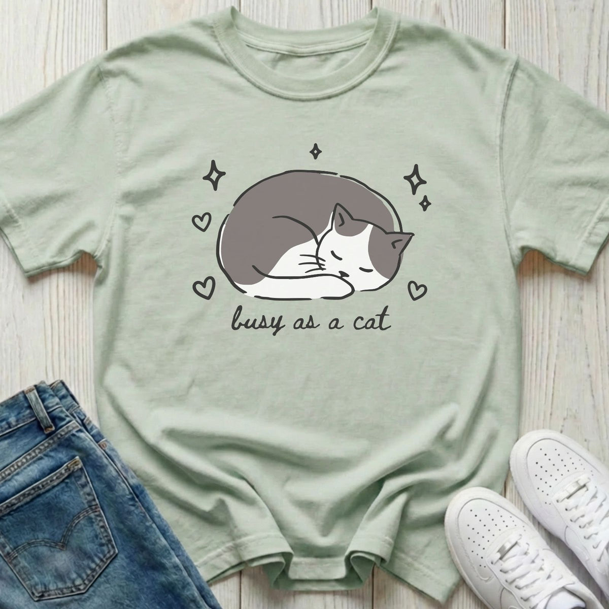 Busy as a Cat T-shirt