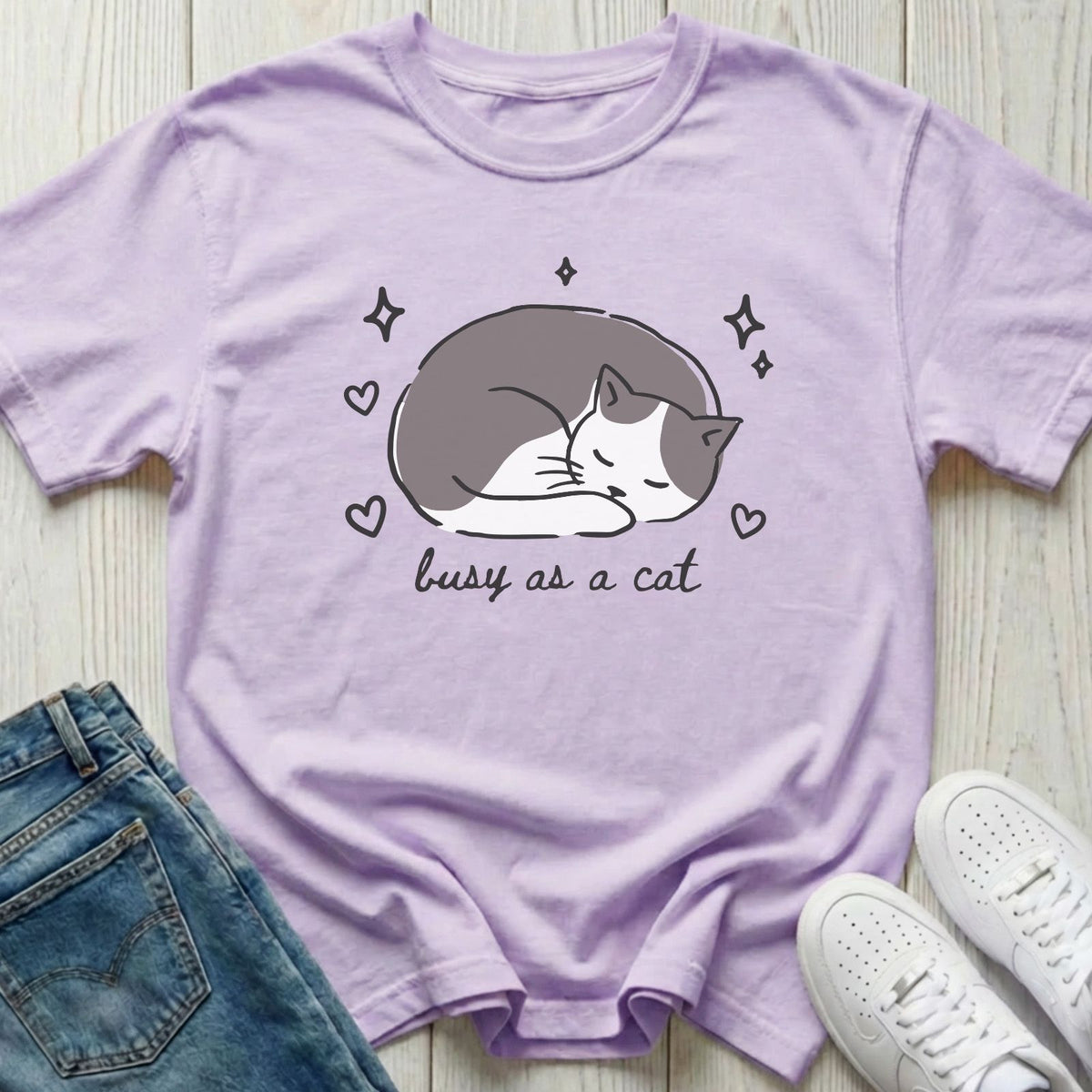 Busy as a Cat T-shirt