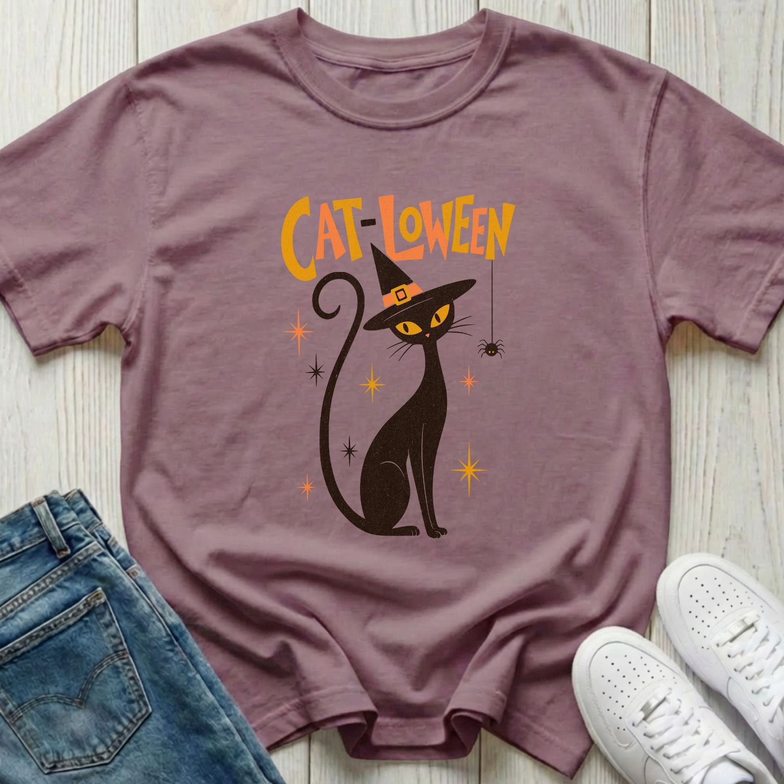 Cat-loween Halloween T-shirt