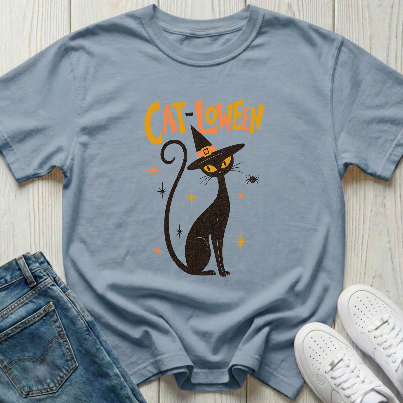 Cat-loween Halloween T-shirt