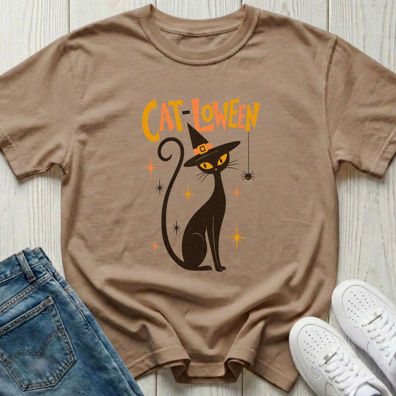 Cat-loween Halloween T-shirt