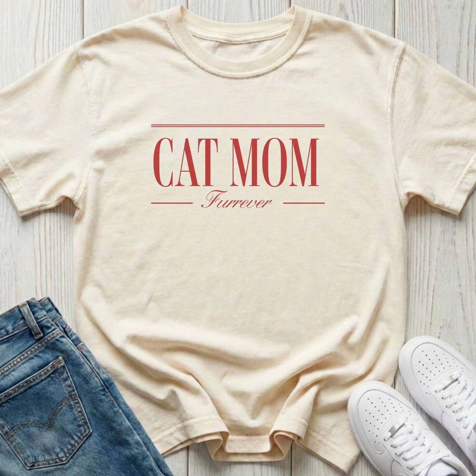Cat Mom Furrever T-shirt