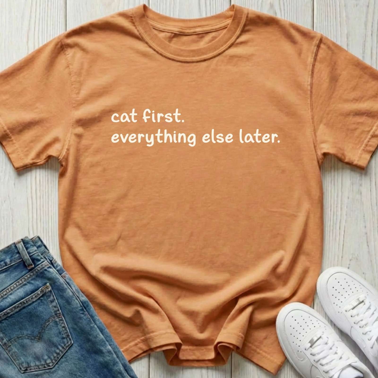Cat First T-shirt