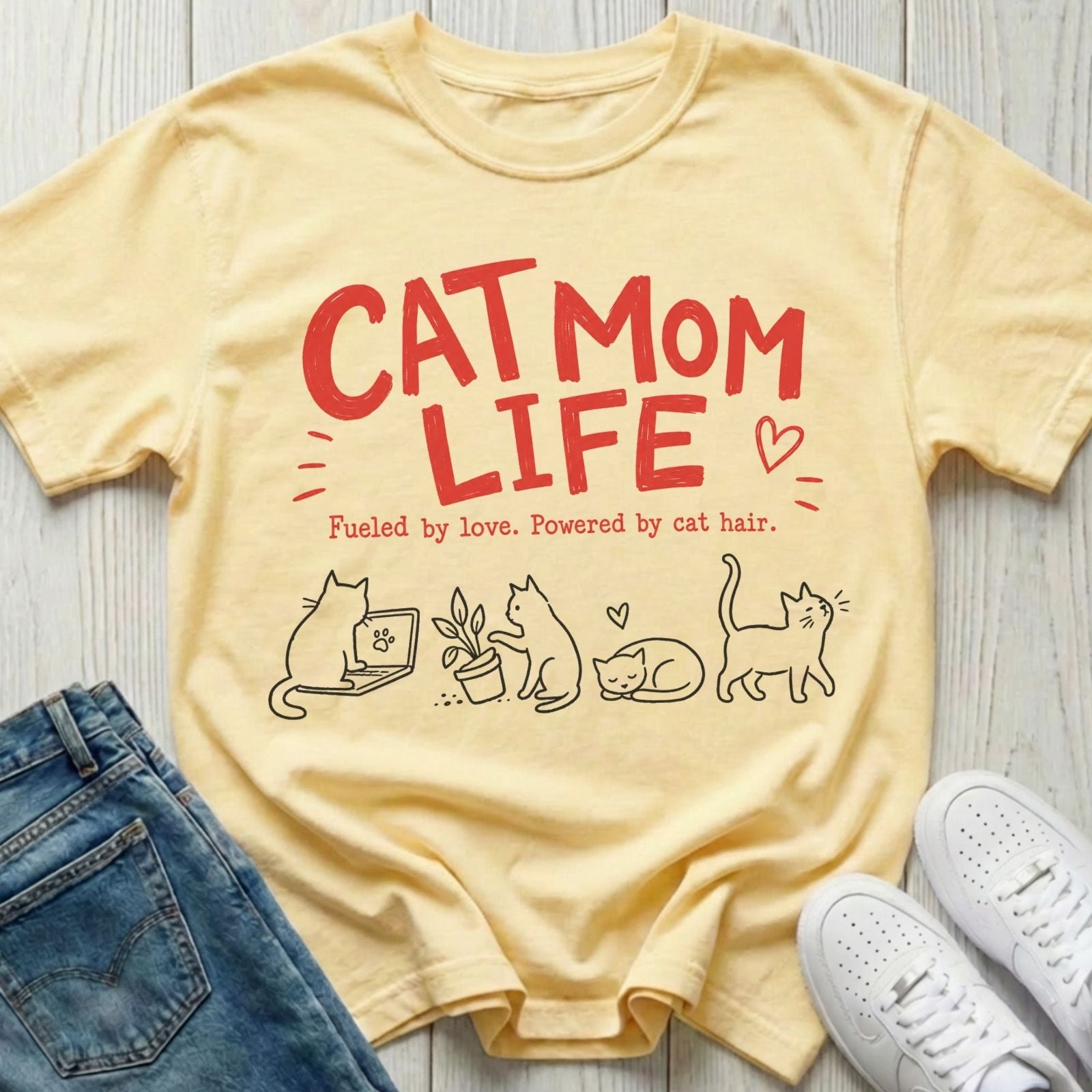 Cat Mom Life T-shirt