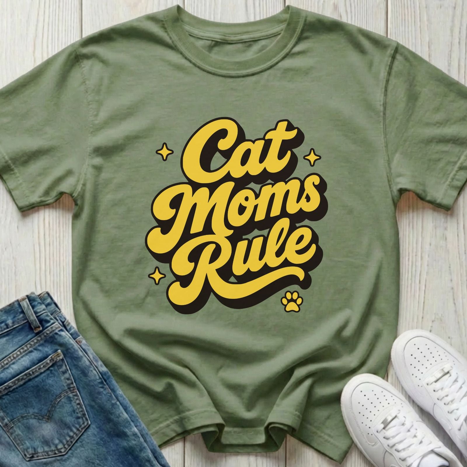 Cat Moms Rule T-shirt
