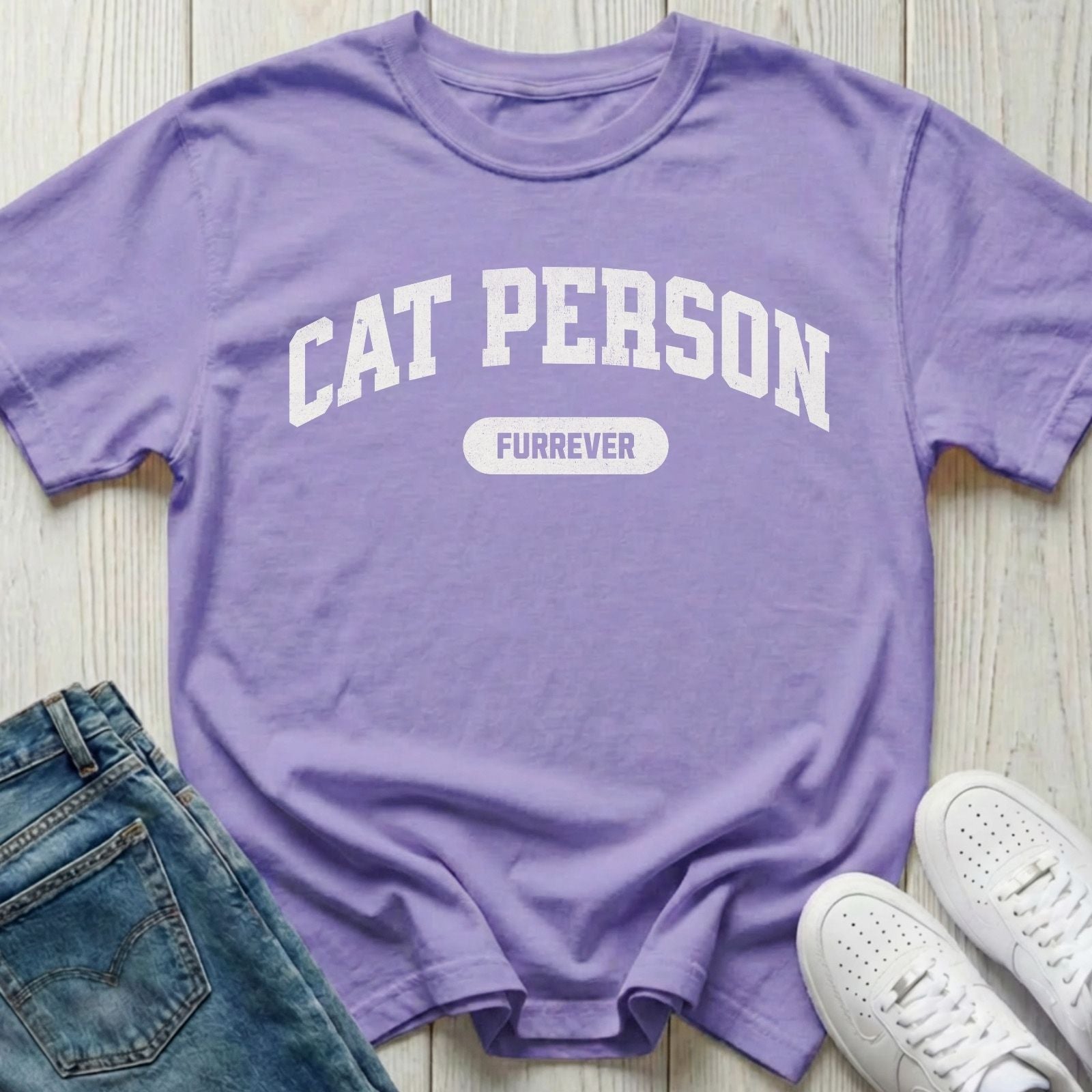 Cat Person Furrever T-shirt
