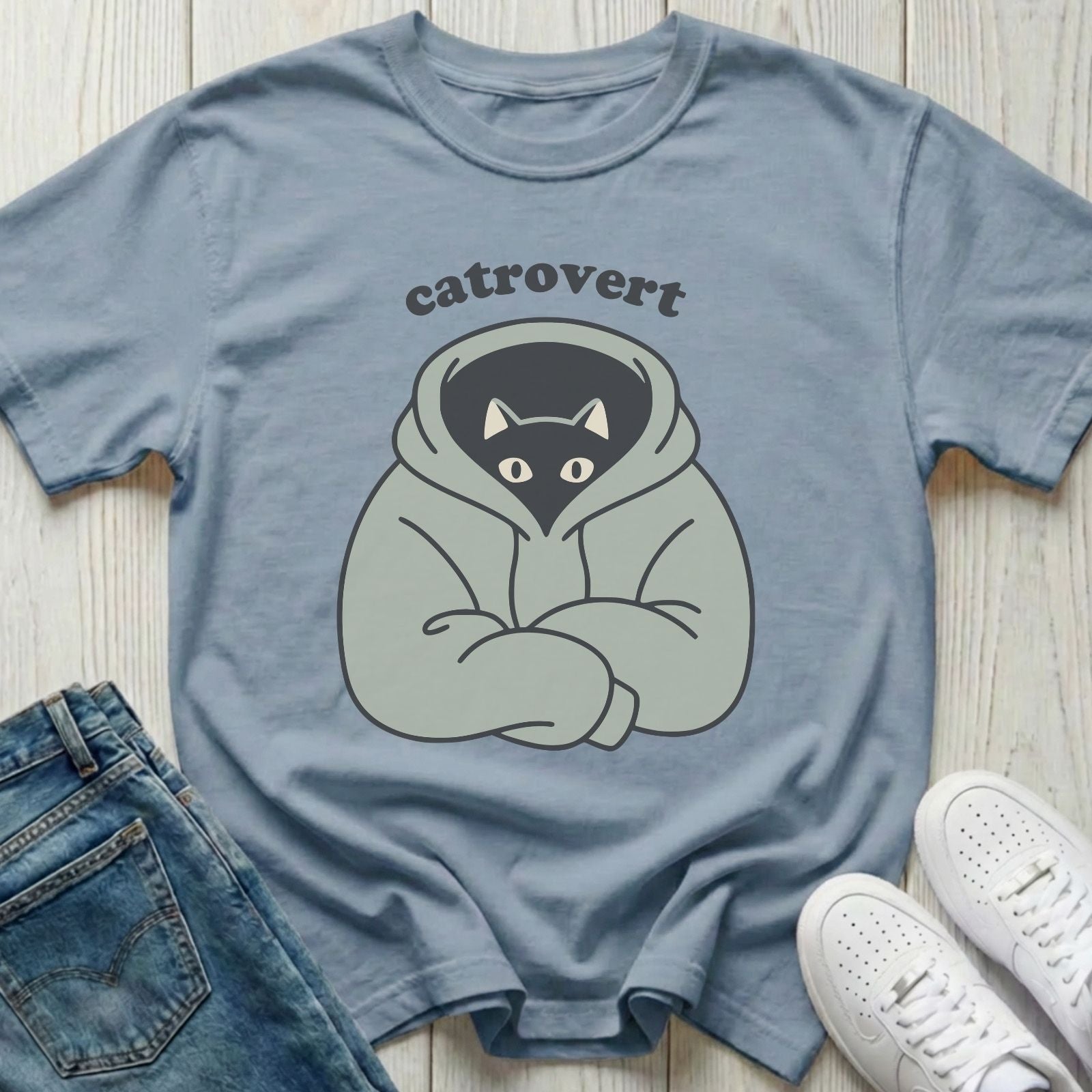 Catrovert Introvert T-shirt