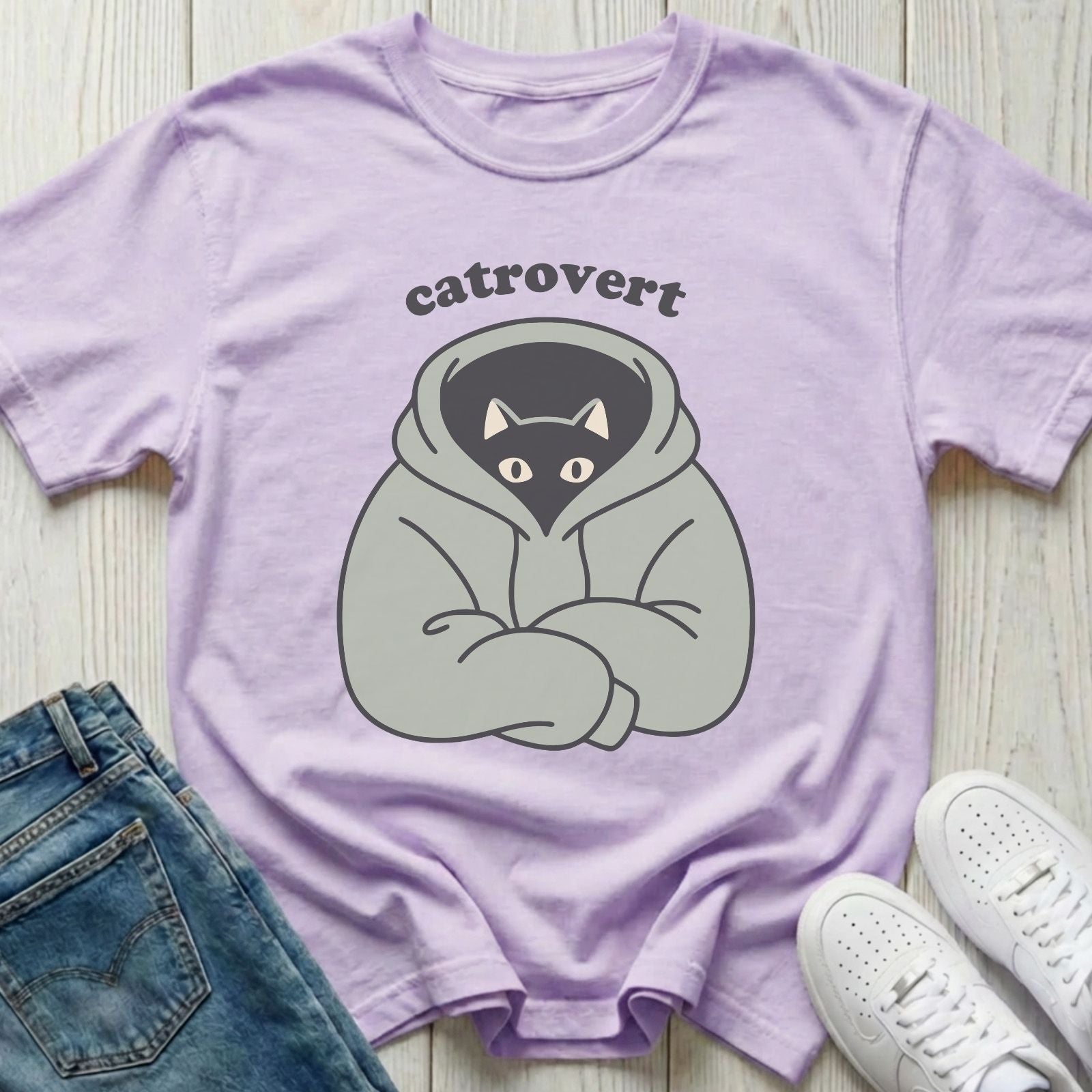 Catrovert Introvert T-shirt