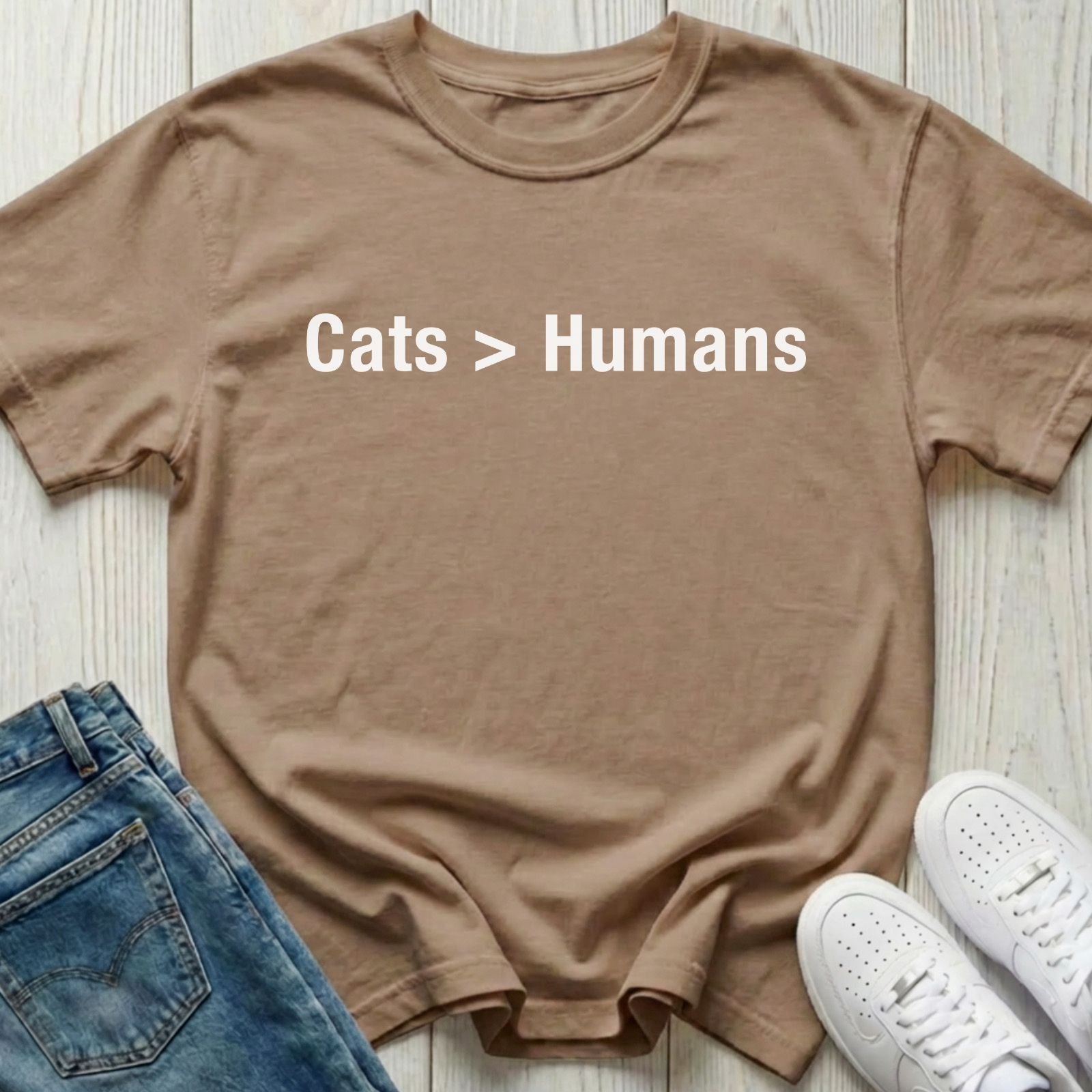 Cats > Humans T-Shirt