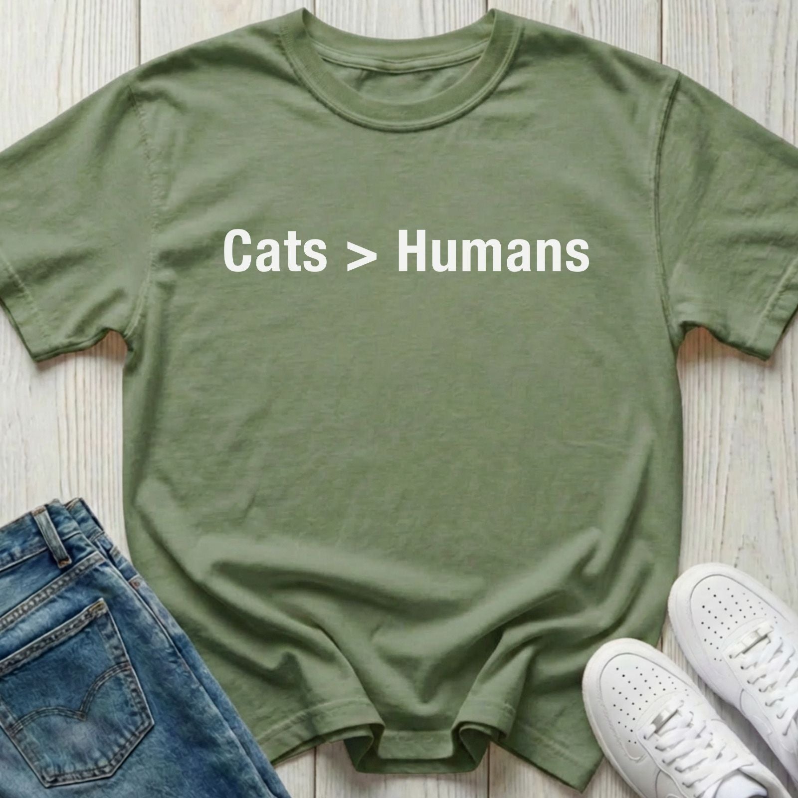 Cats > Humans T-Shirt