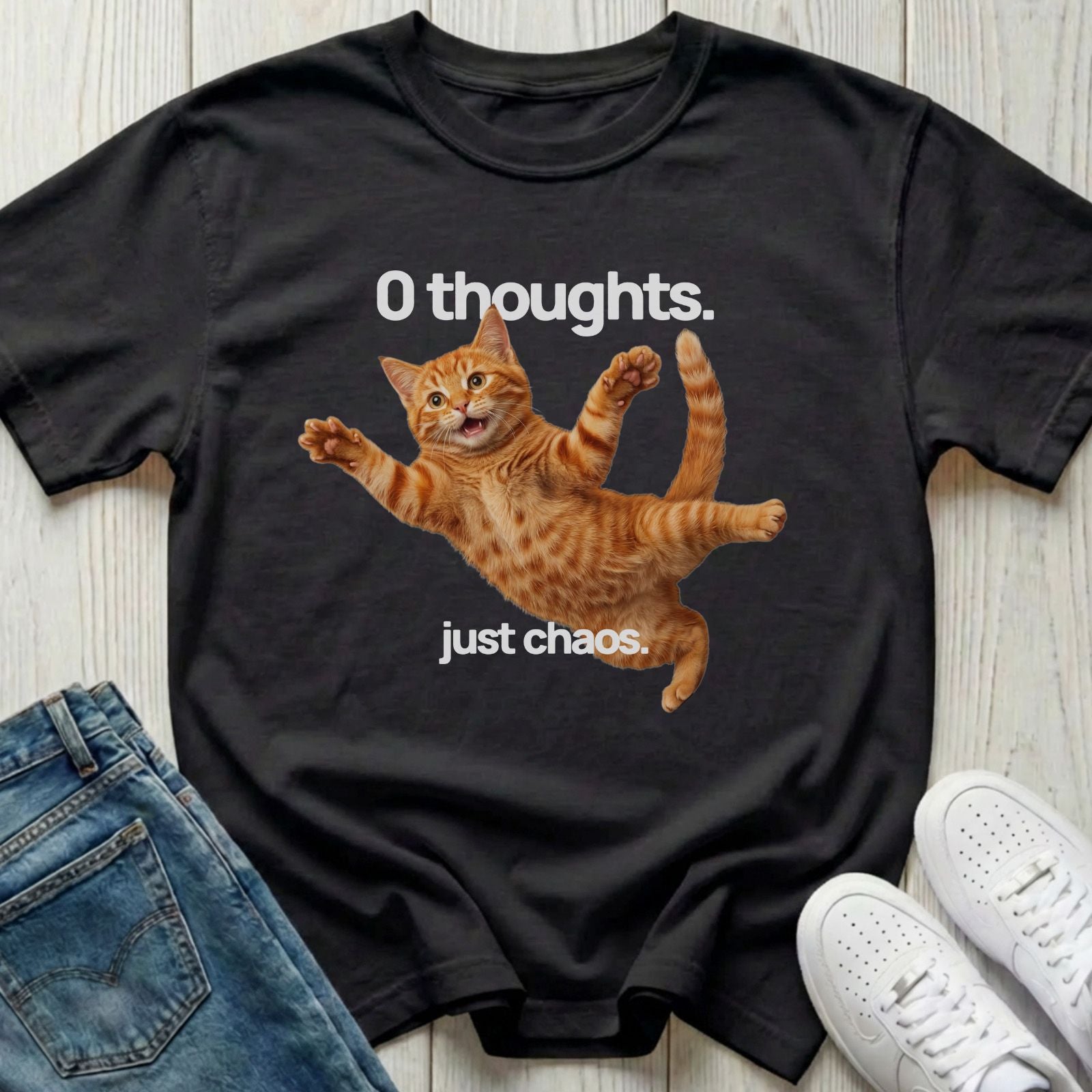 Chaos Ginger Cat T-shirt