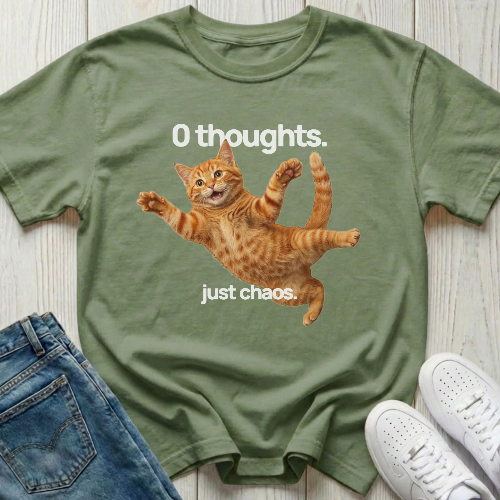 Chaos Ginger Cat T-shirt