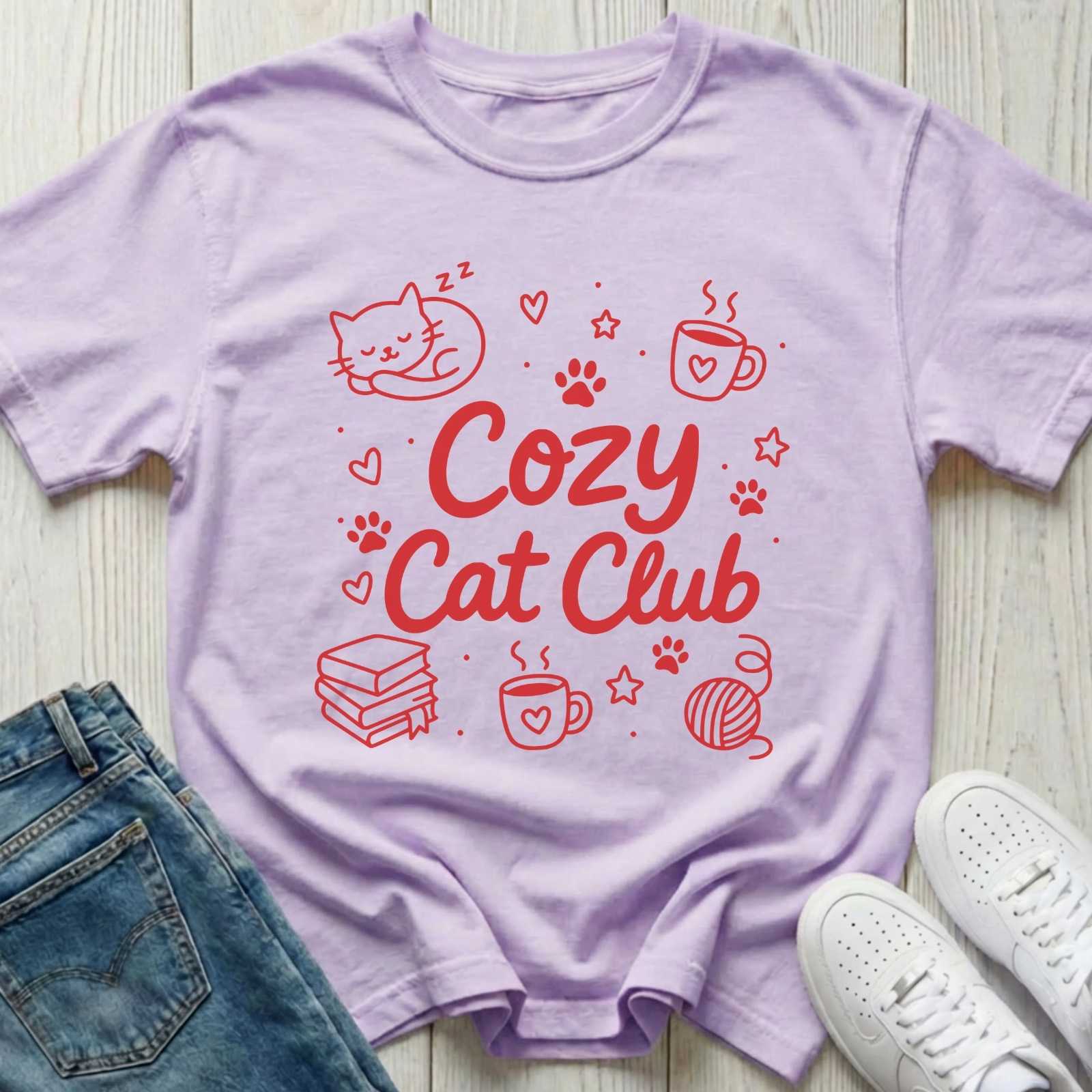 Cozy Cat Club T-shirt
