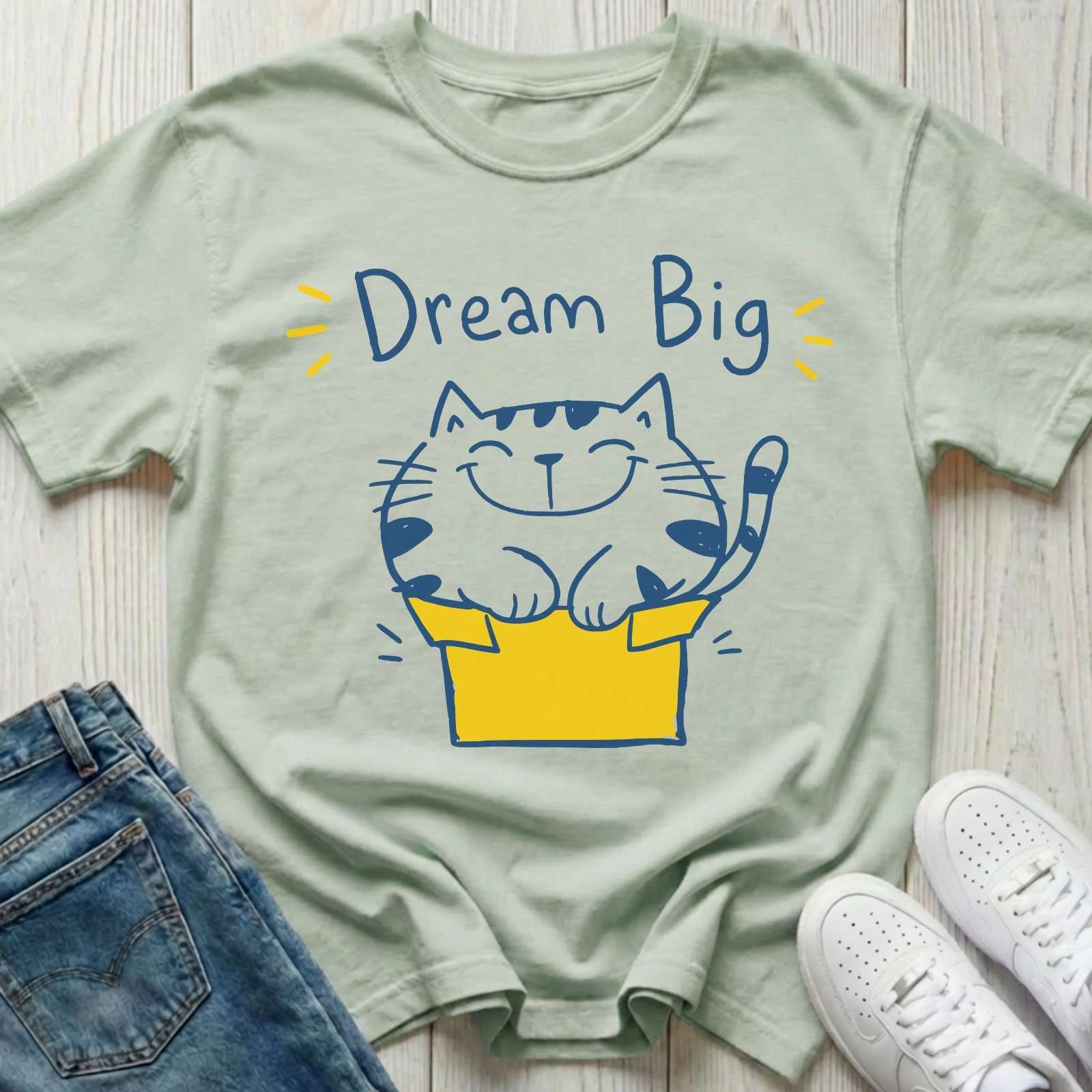 Dream Big Cat T-shirt