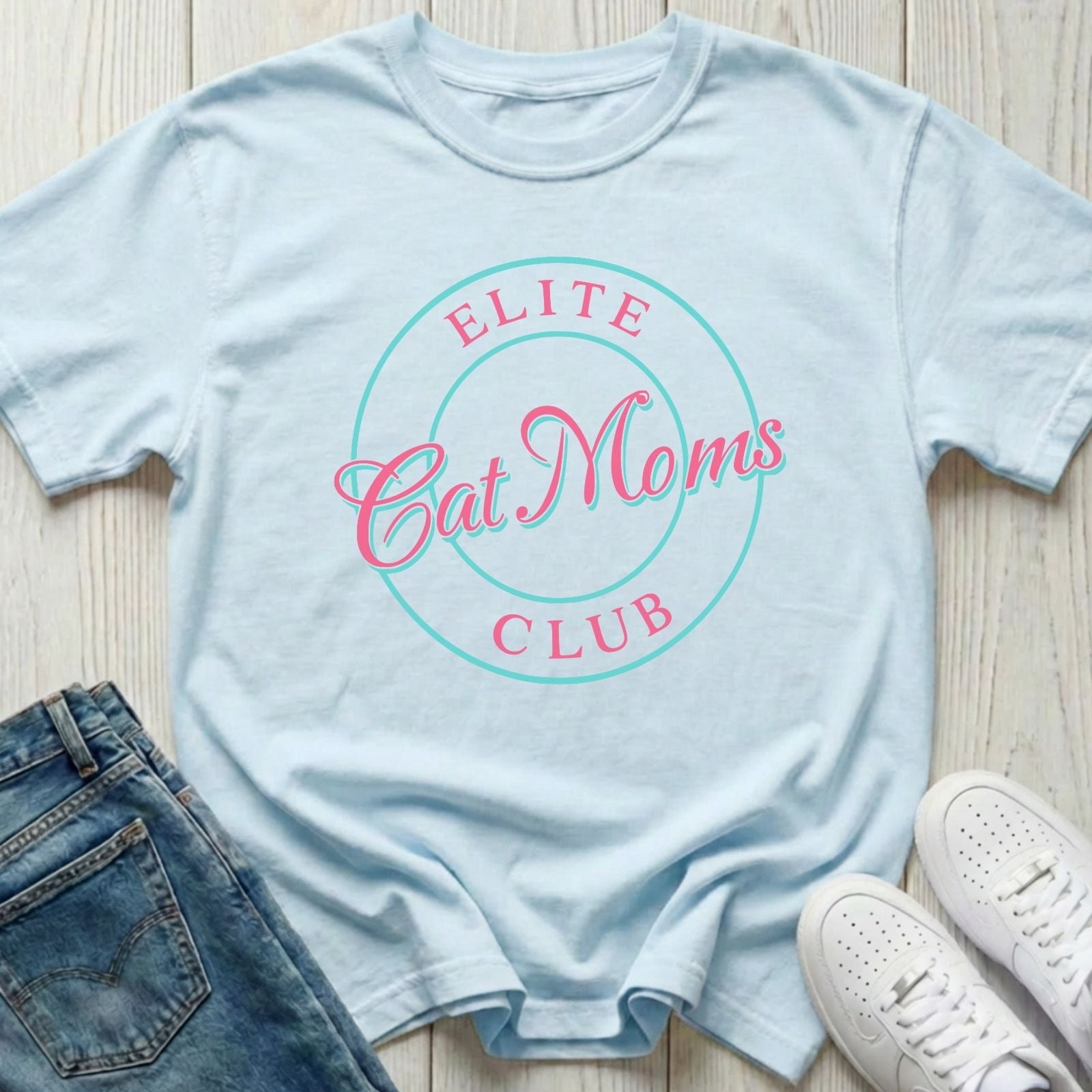 Elite Cat Moms Club T-shirt