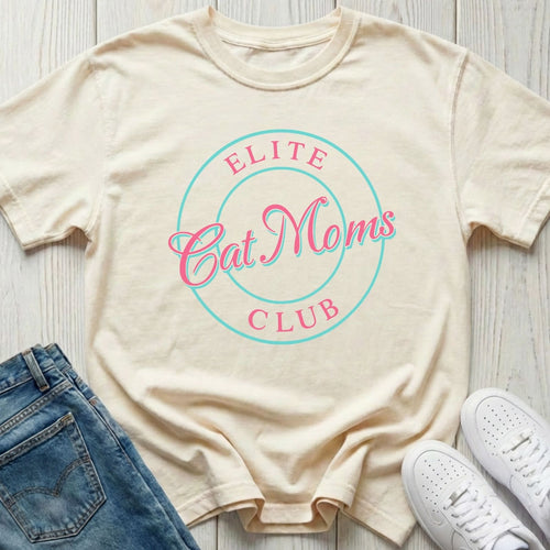 Elite Cat Moms Club T-shirt