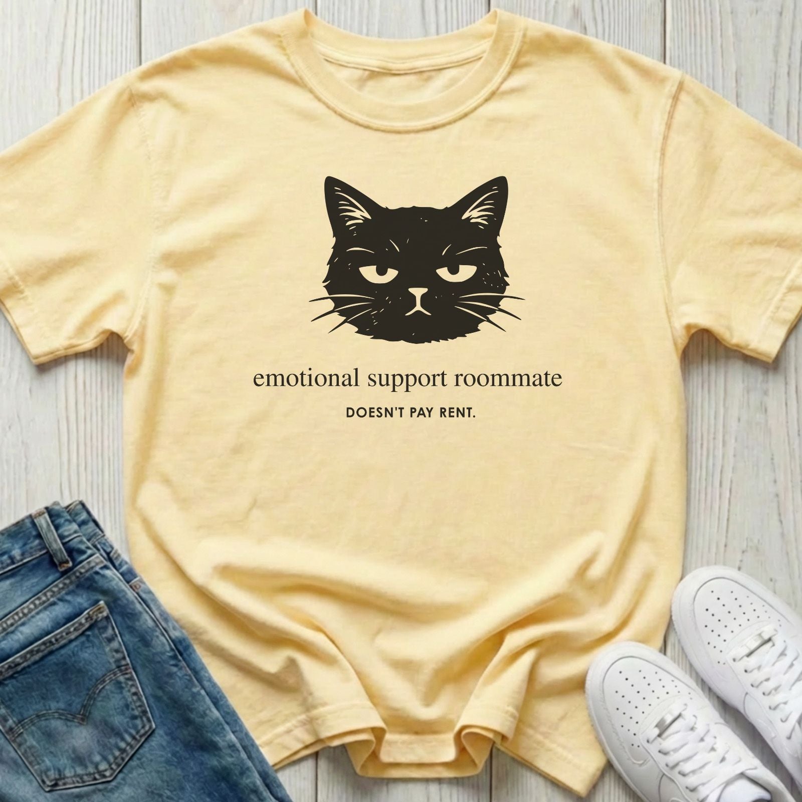 Emotional Support Roommate Cat T-shirt