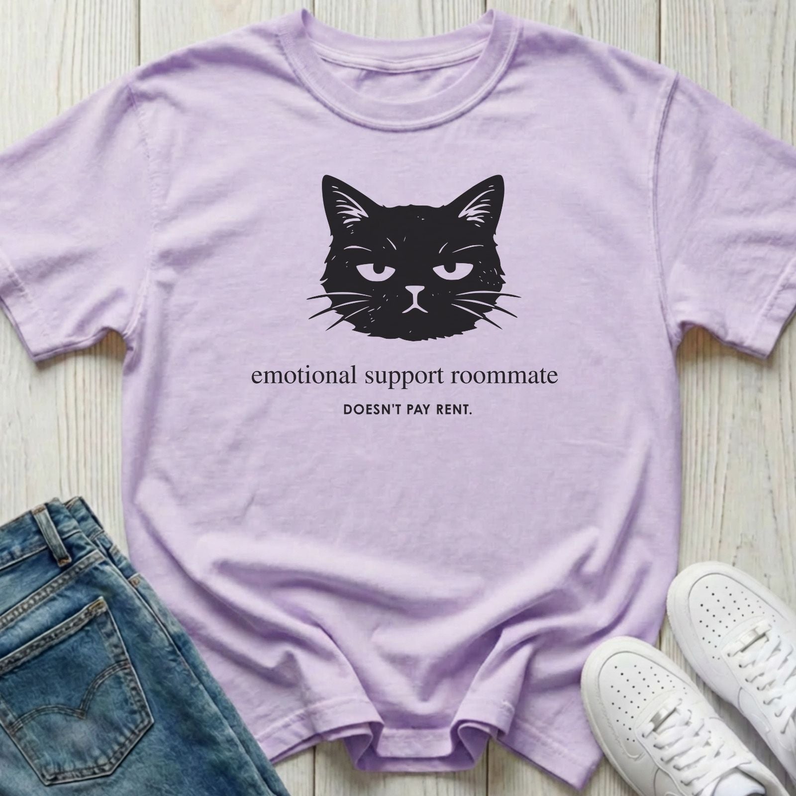 Emotional Support Roommate Cat T-shirt