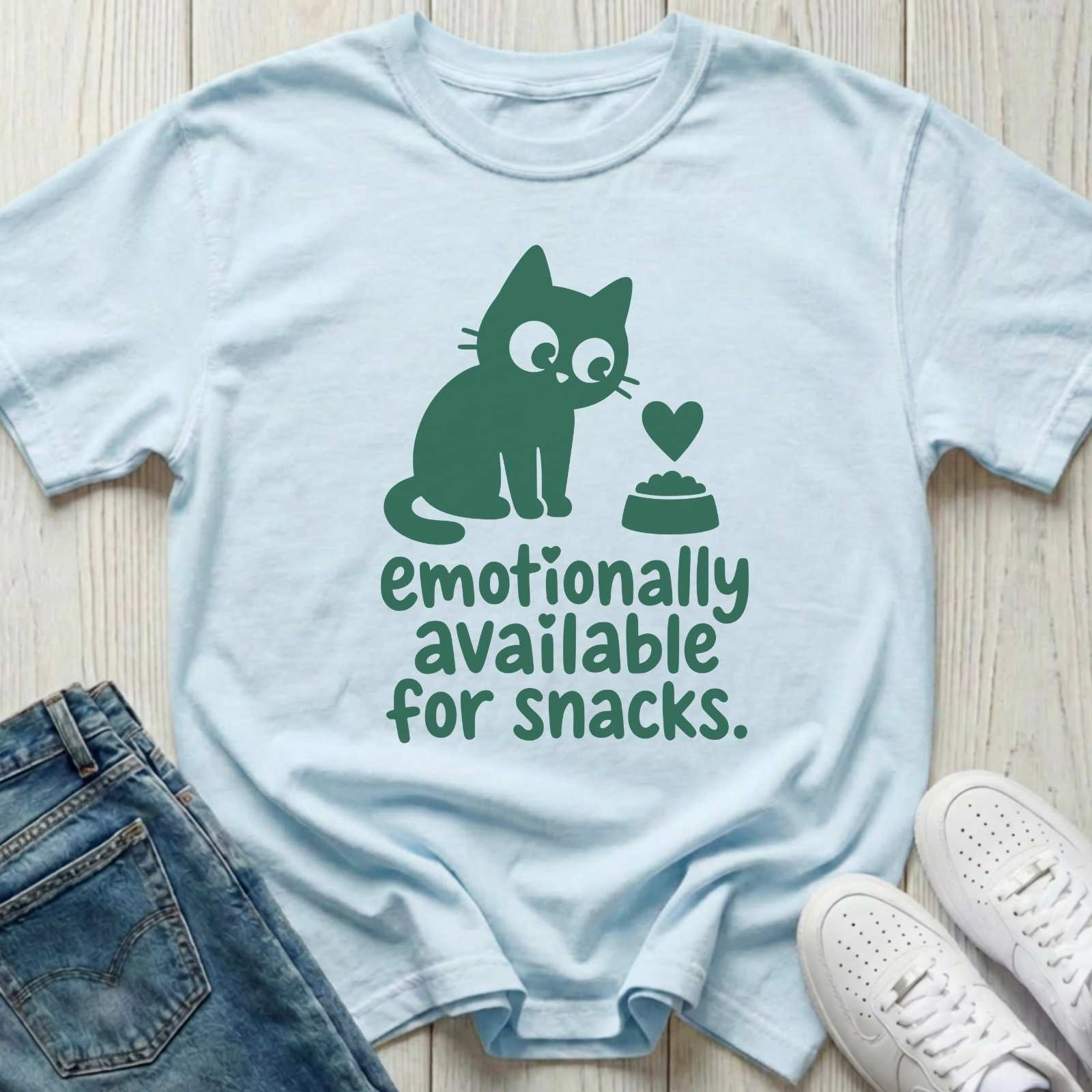 Emotionally Available for Snacks T-shirt