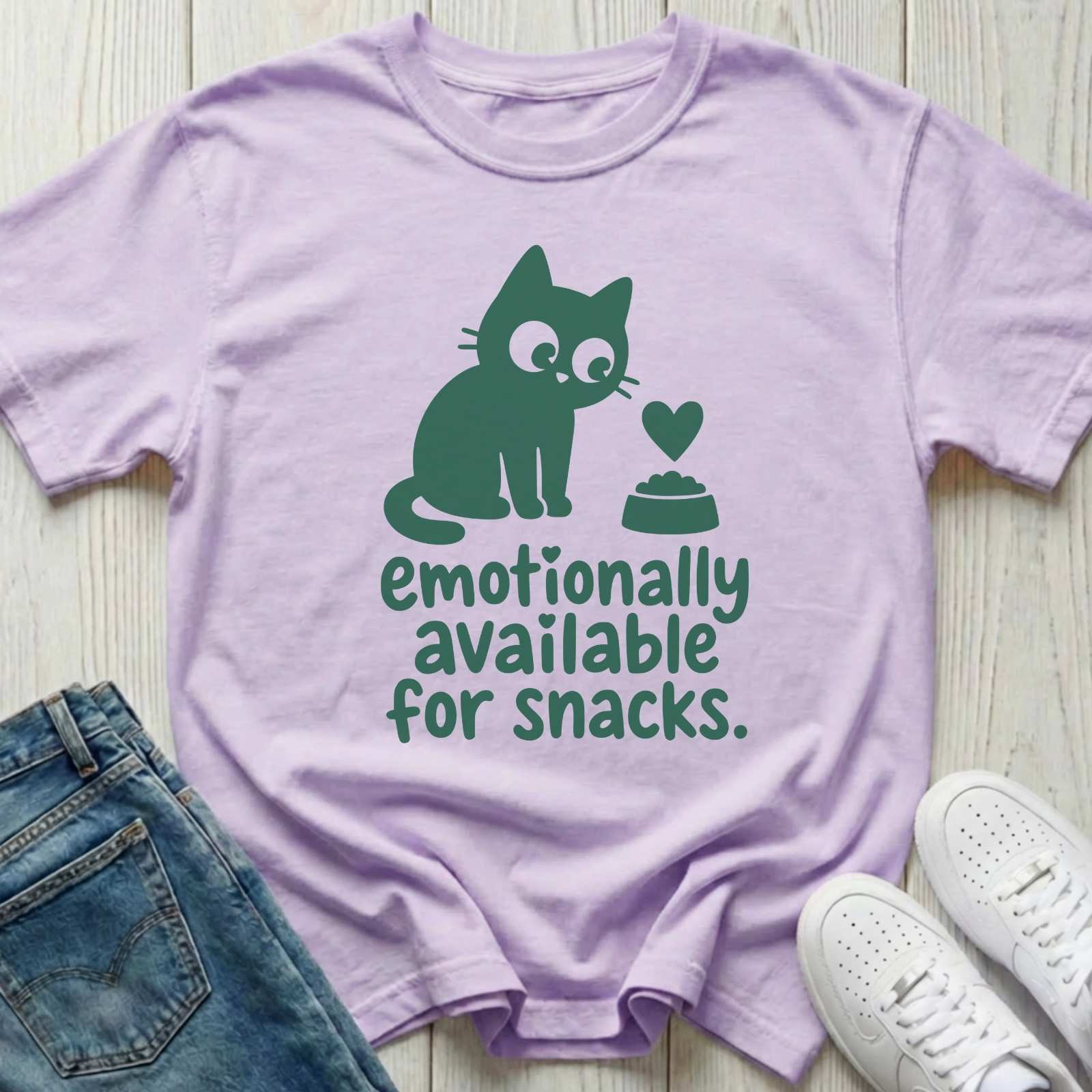 Emotionally Available for Snacks T-shirt