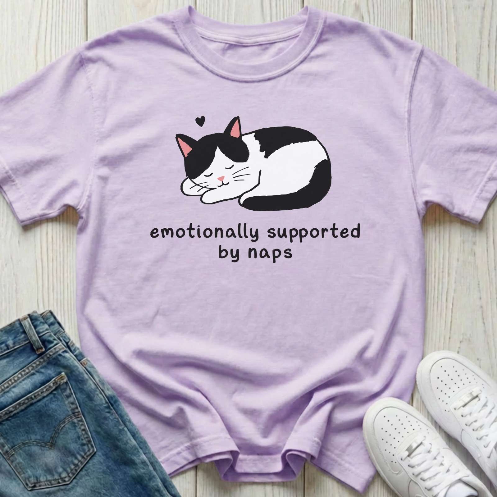 Emotionally Supported by Naps T-shirt