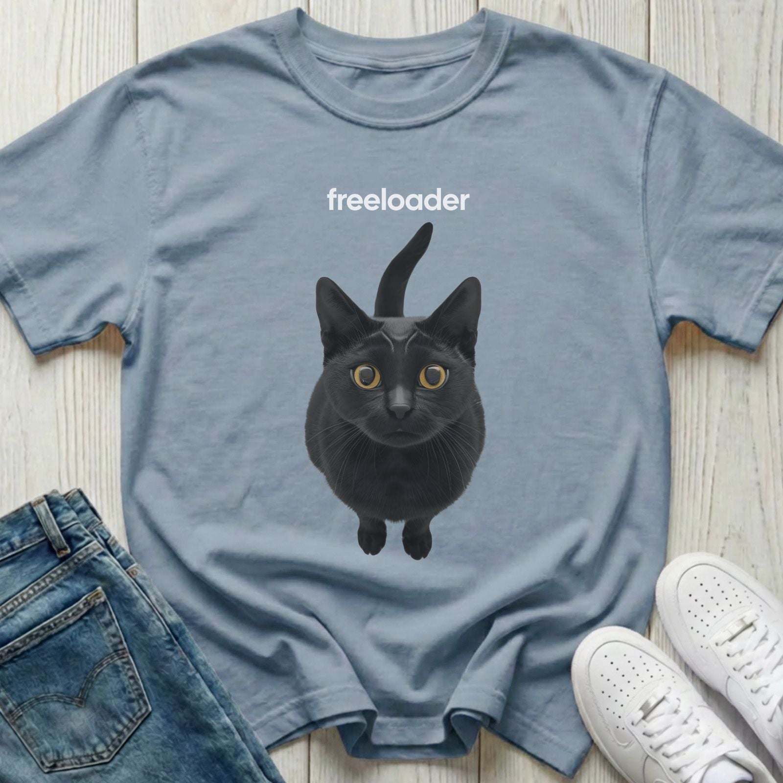 Freeloader Cat T-shirt