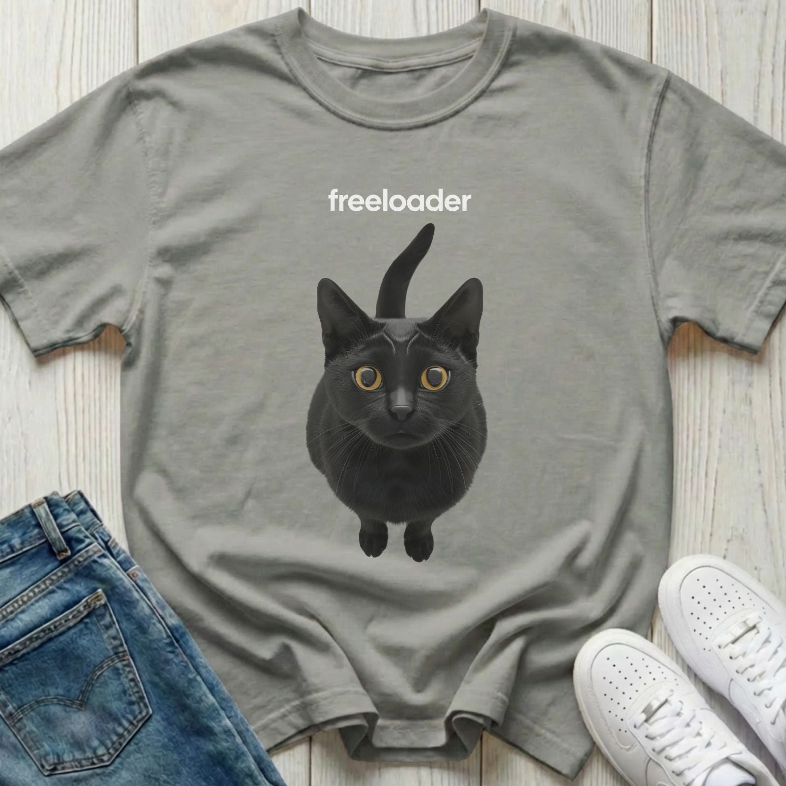 Freeloader Cat T-shirt