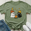 Ghost and Kitty Campfire T-shirt