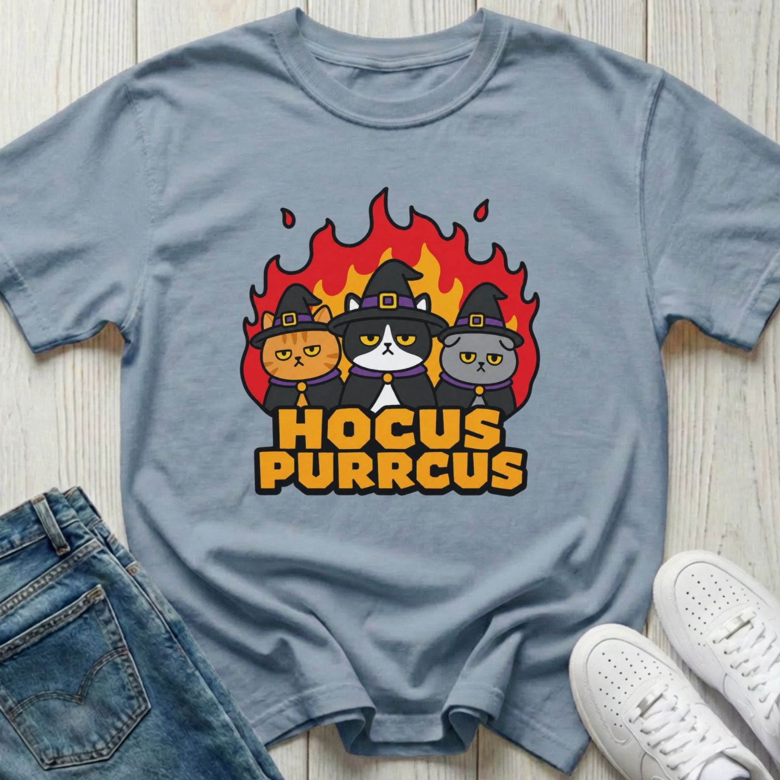 Hocus Purrcus Halloween T-shirt
