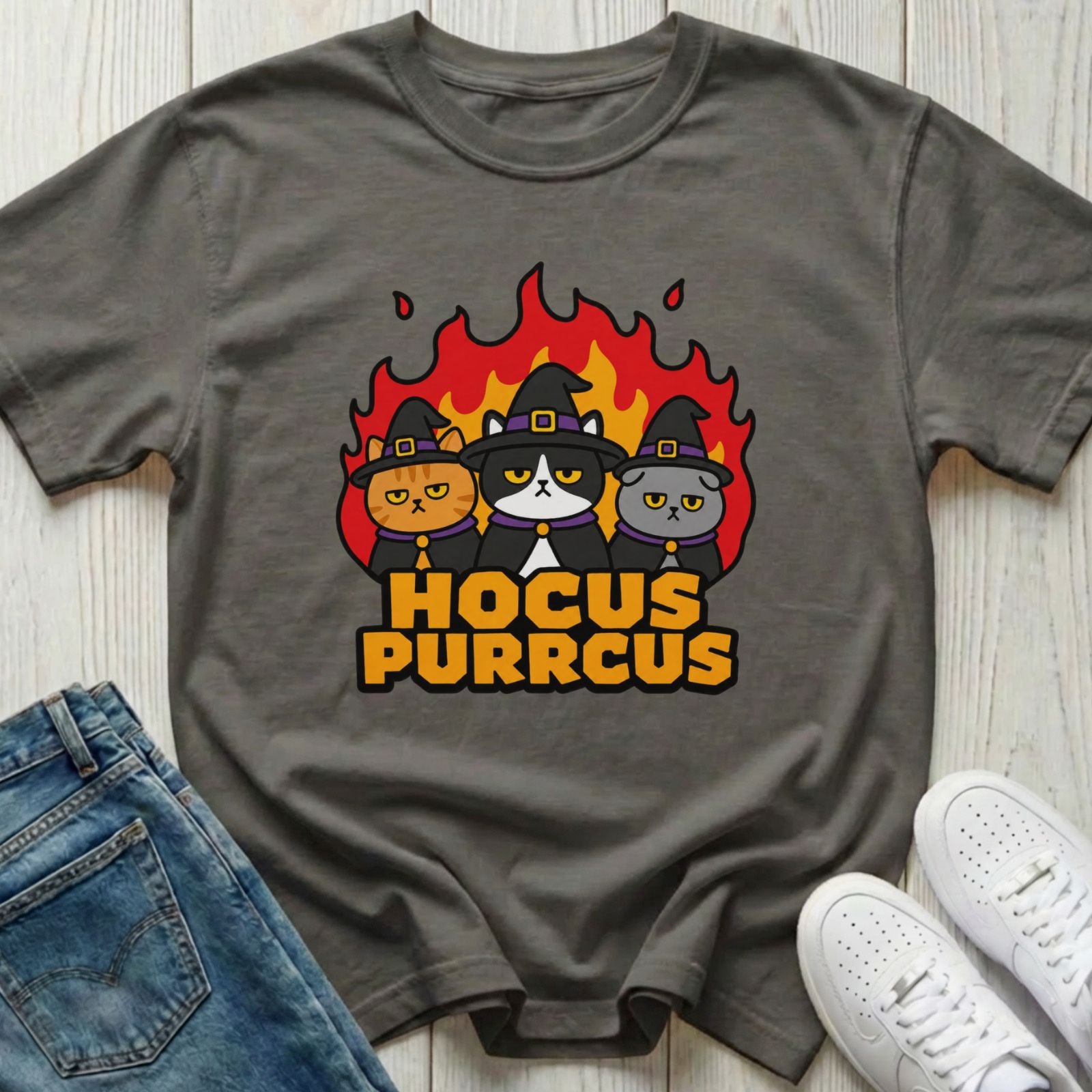 Hocus Purrcus Halloween T-shirt