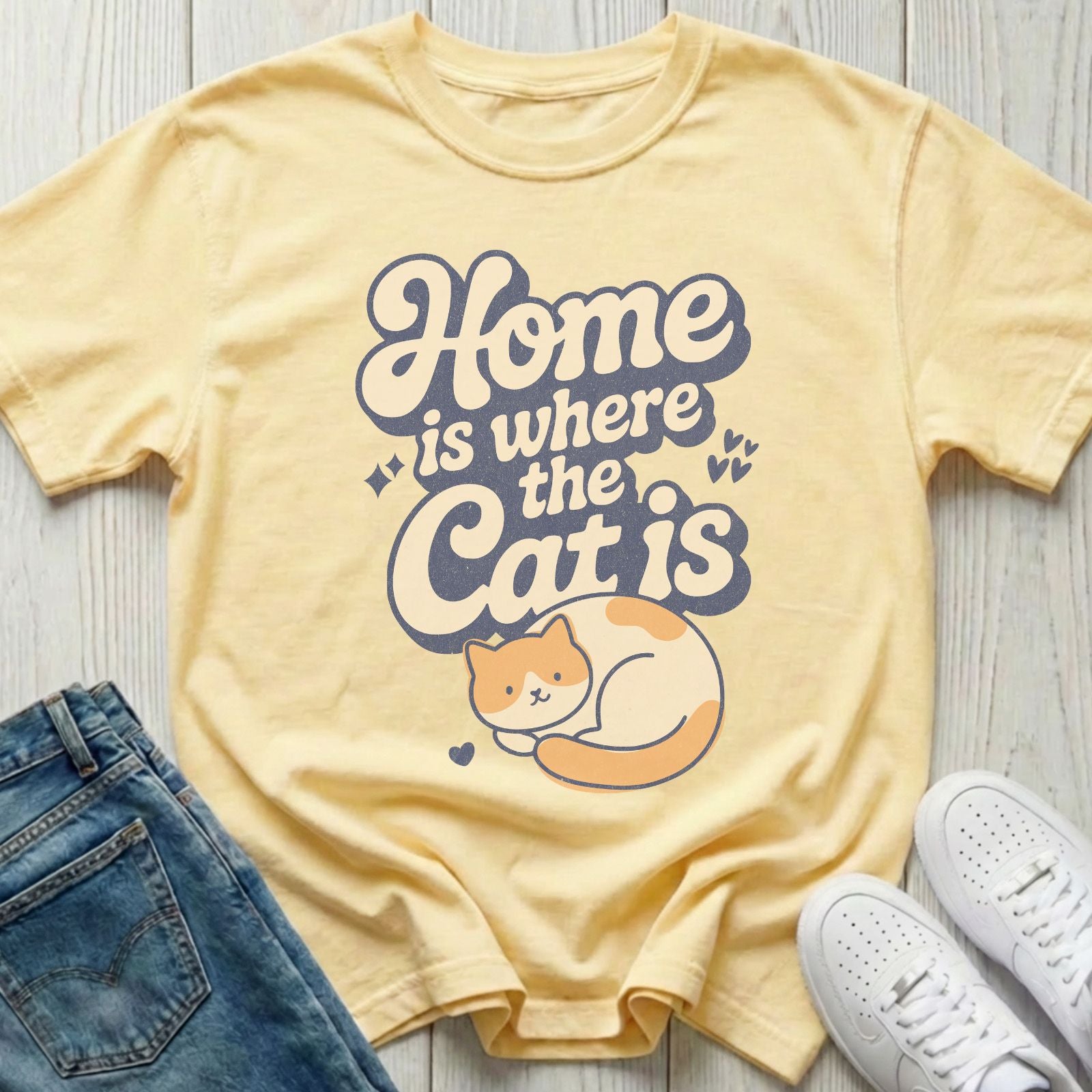 Home Is Where the Cat Is T-shirt