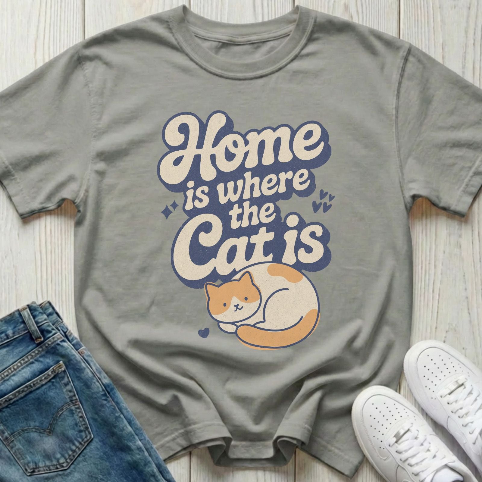 Home Is Where the Cat Is T-shirt