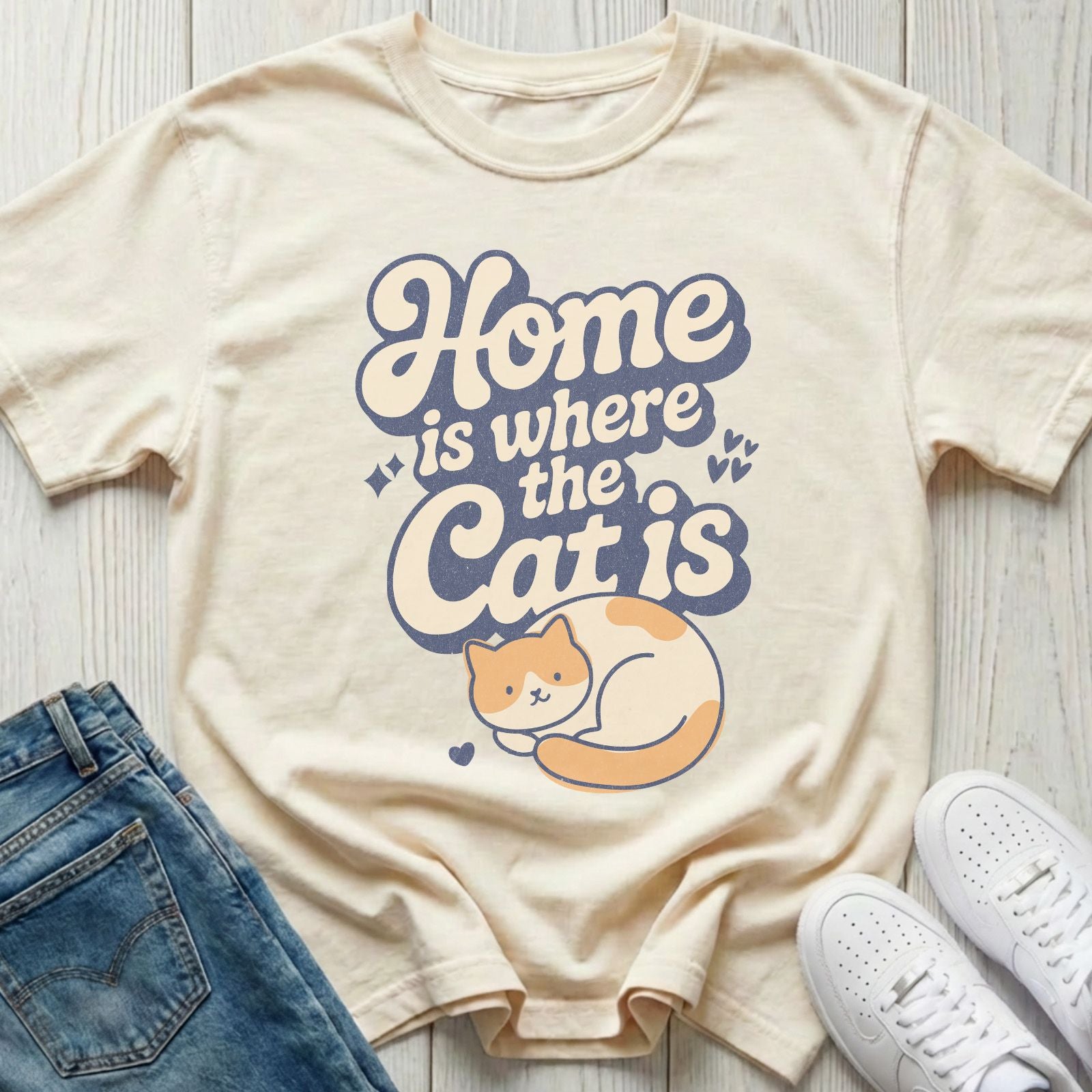 Home Is Where the Cat Is T-shirt