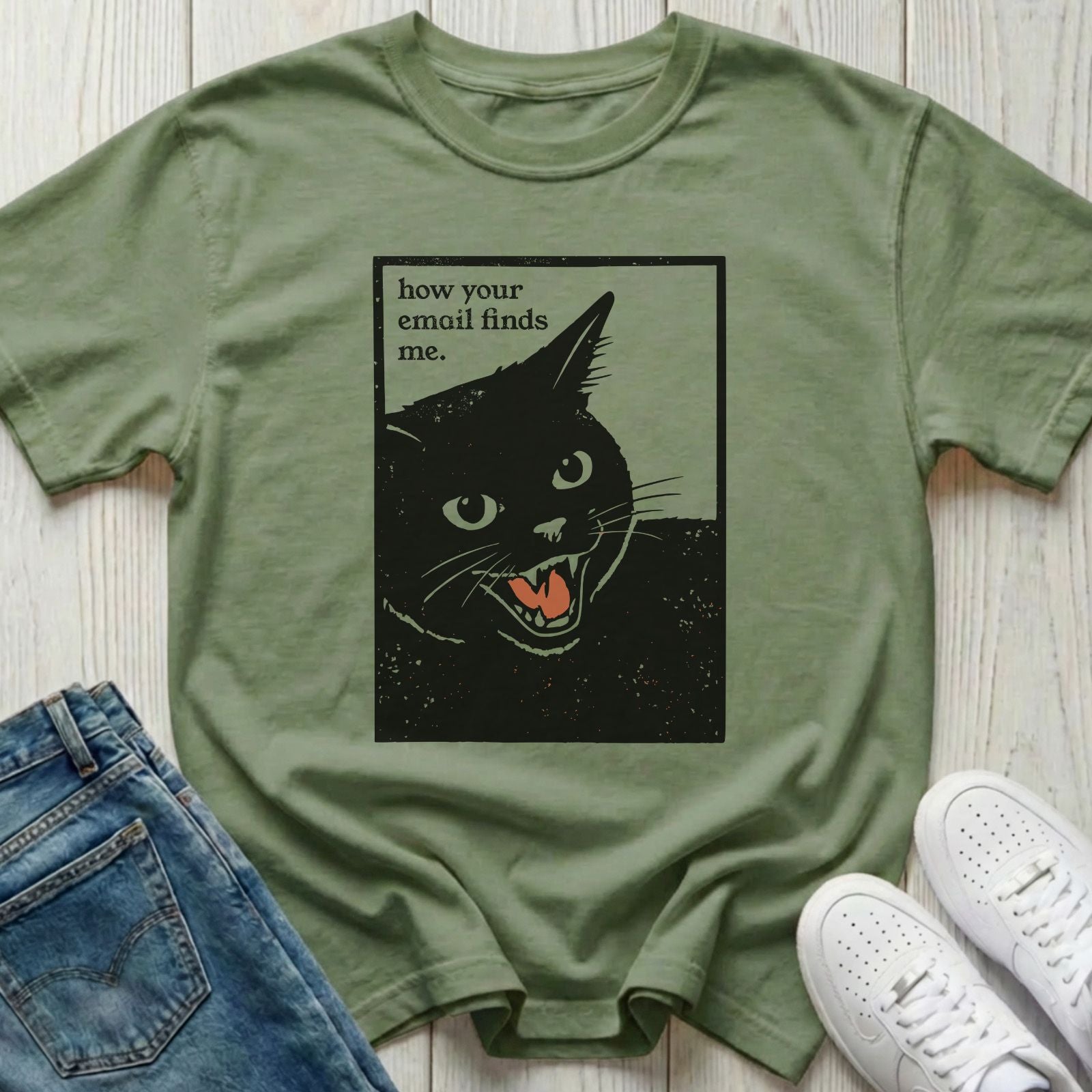 How Your Email Finds Me T-shirt