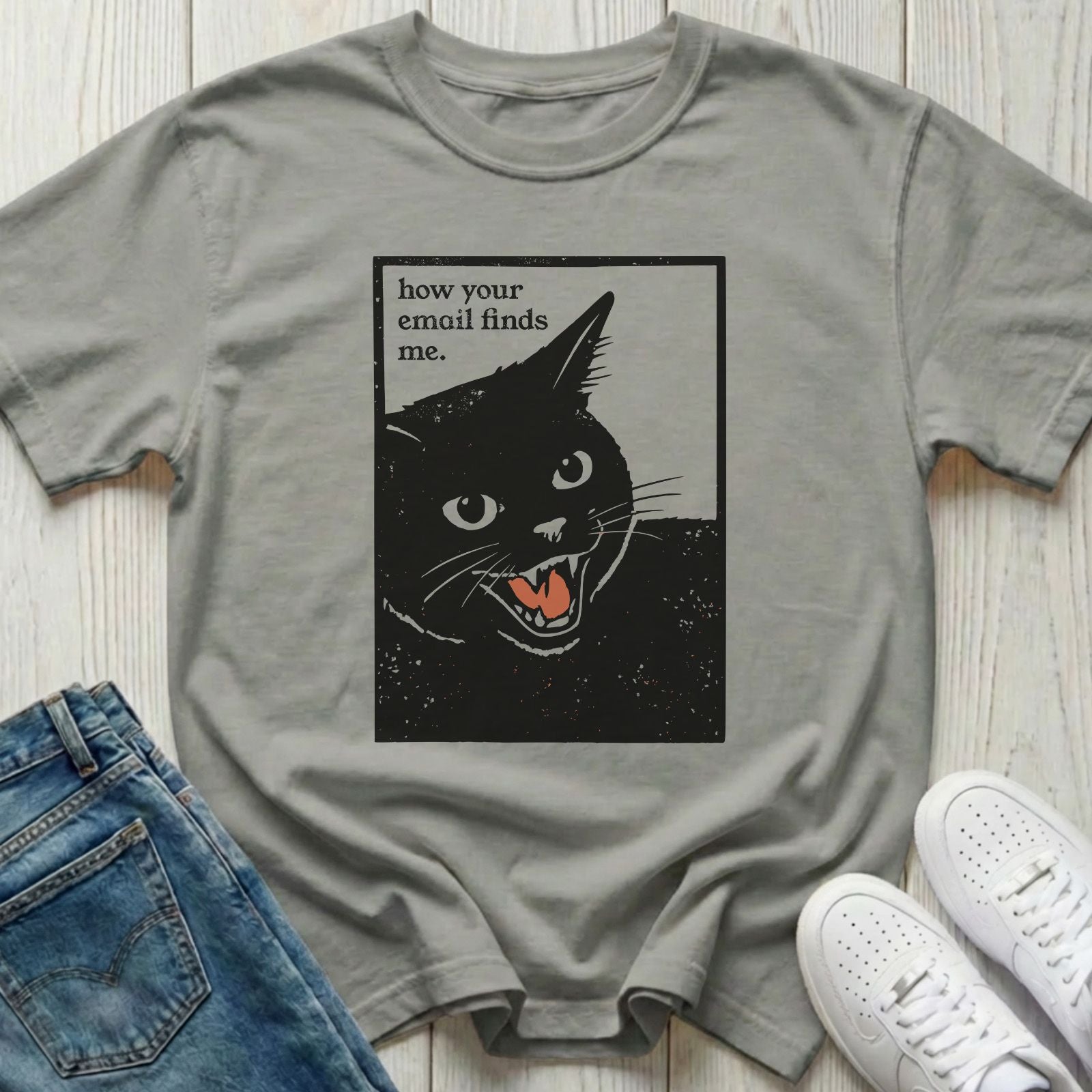 How Your Email Finds Me T-shirt