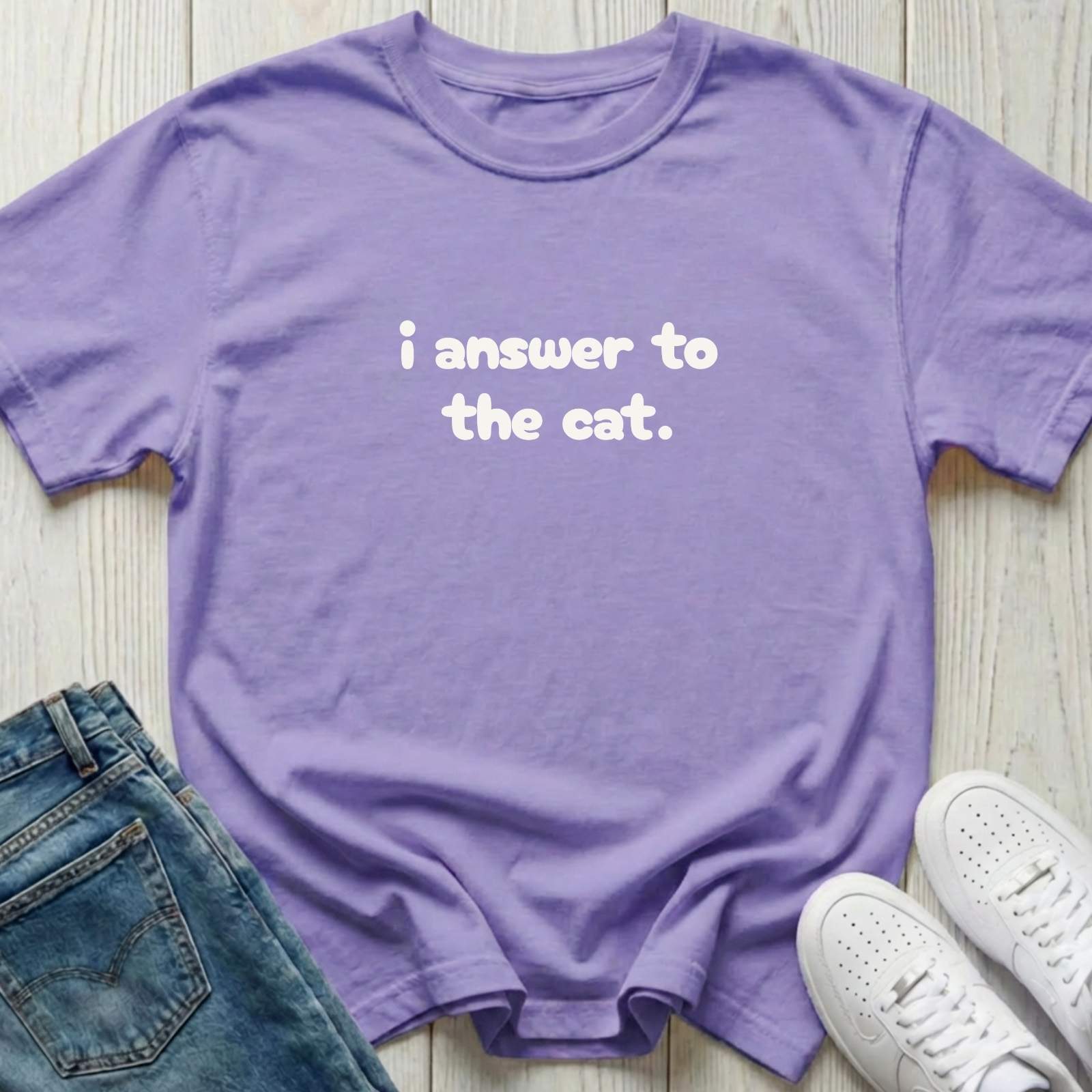 I Answer to the Cat T-shirt