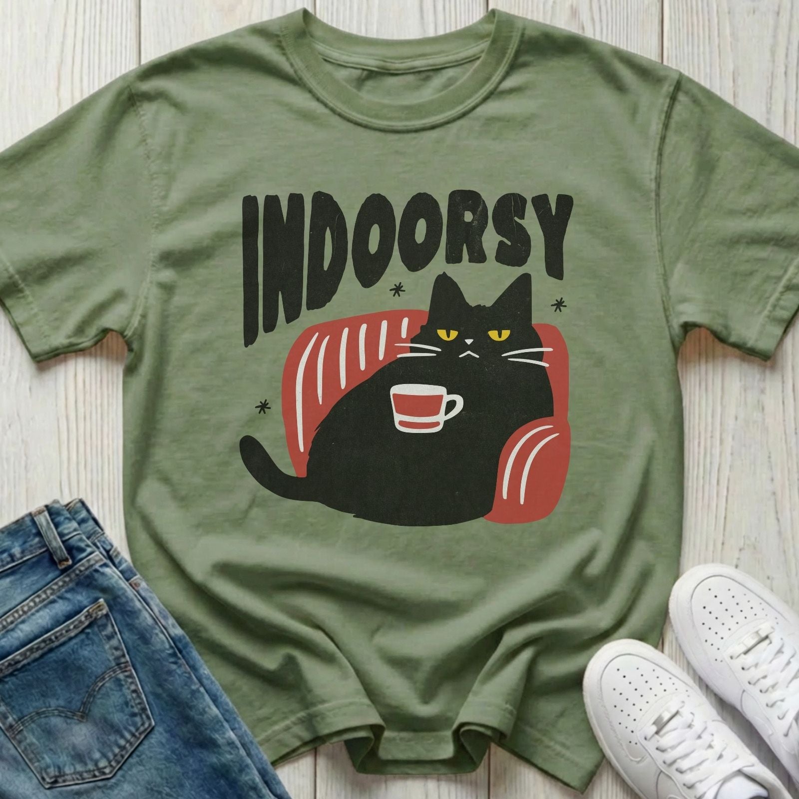 Indoorsy Cat T-shirt