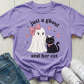Just a Ghoul and Her Cat T-shirt