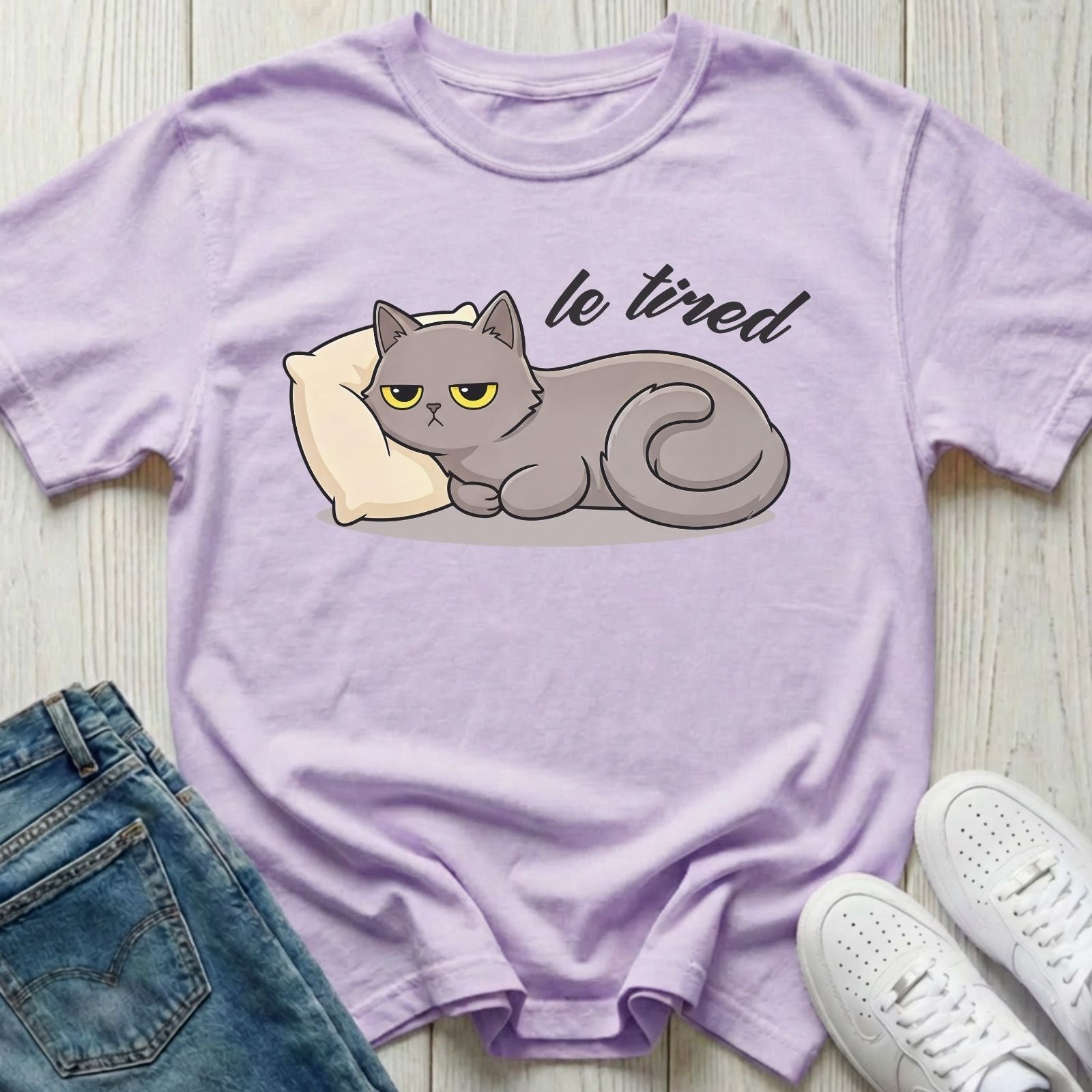 Le Tired Cat T-shirt