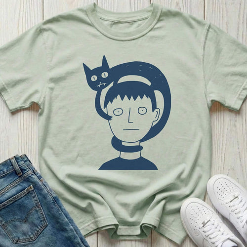 Lives Rent Free Cat T-shirt