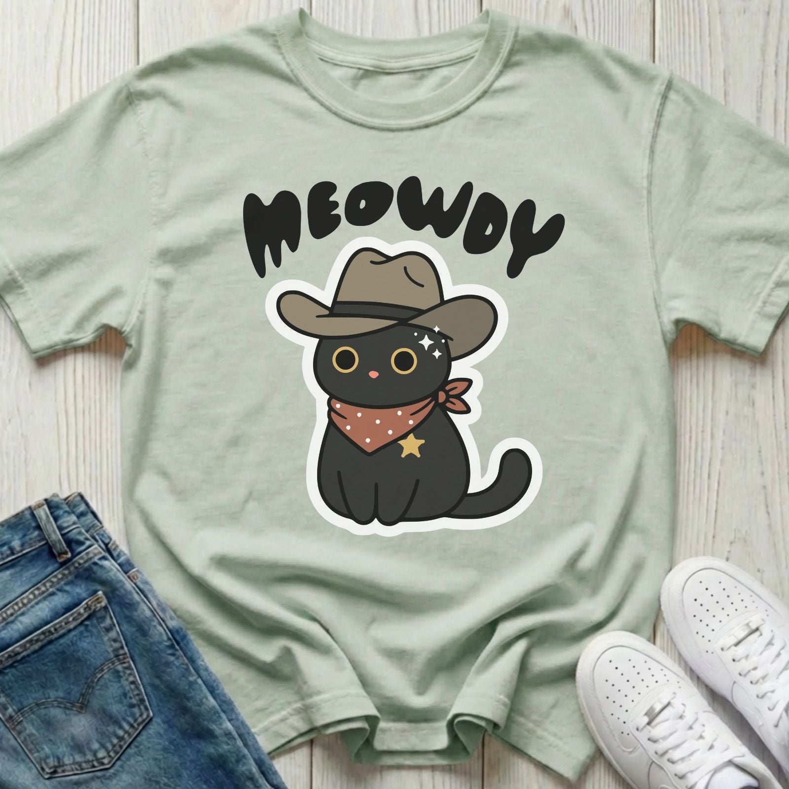Meowdy Void Cat T-shirt