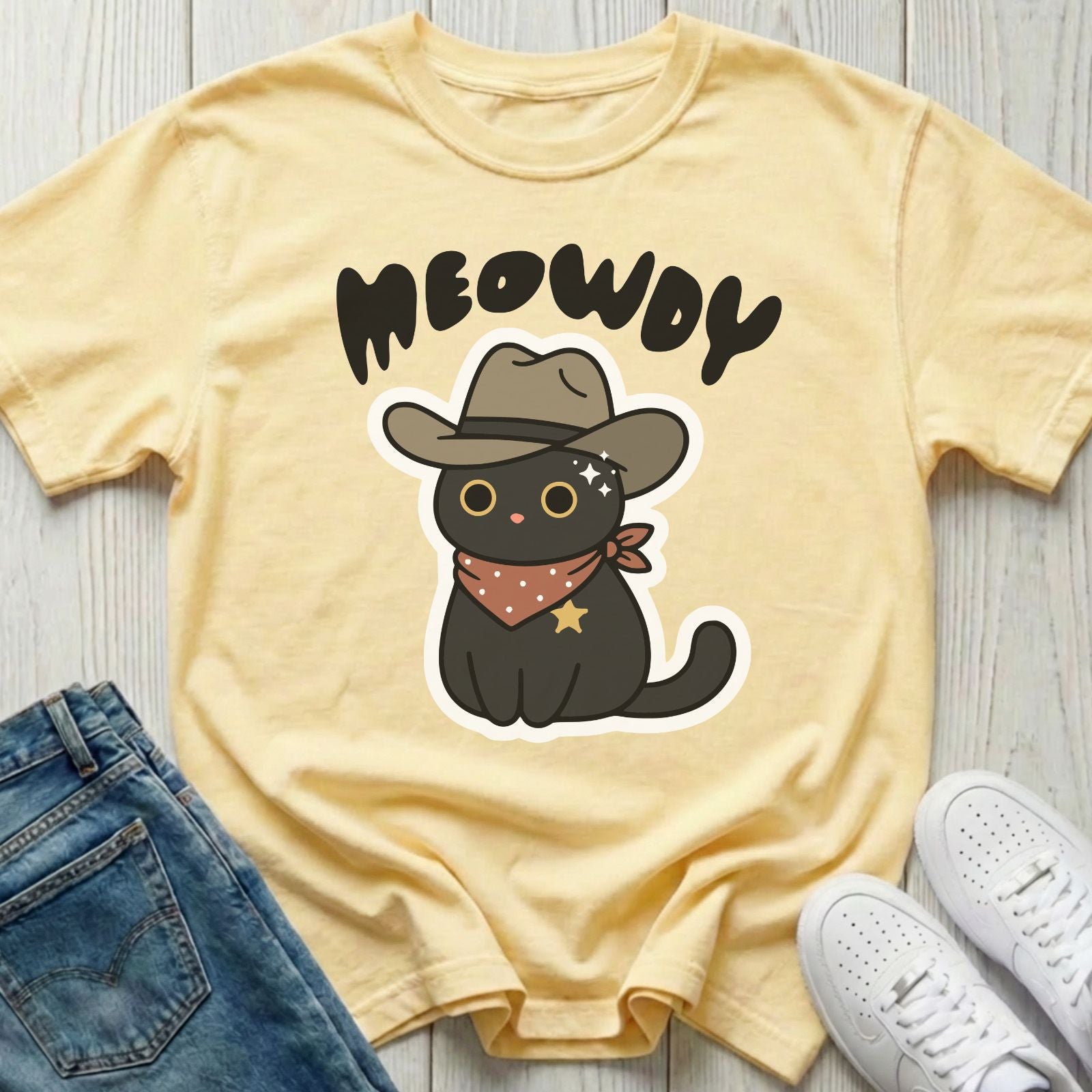 Meowdy Void Cat T-shirt